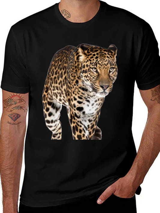 Leopard Print Crew Neck T-Shirt