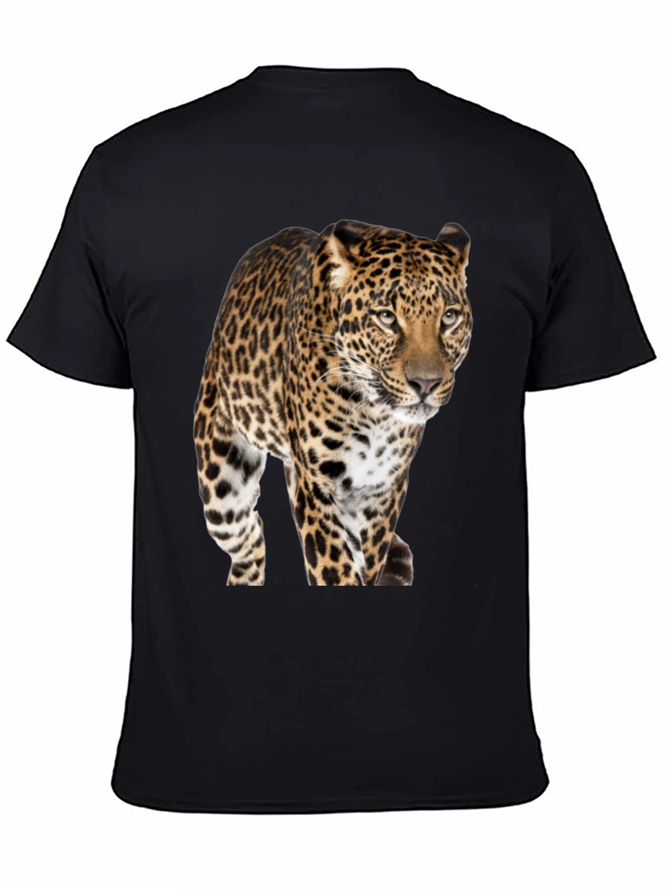Leopard Print Crew Neck T-Shirt