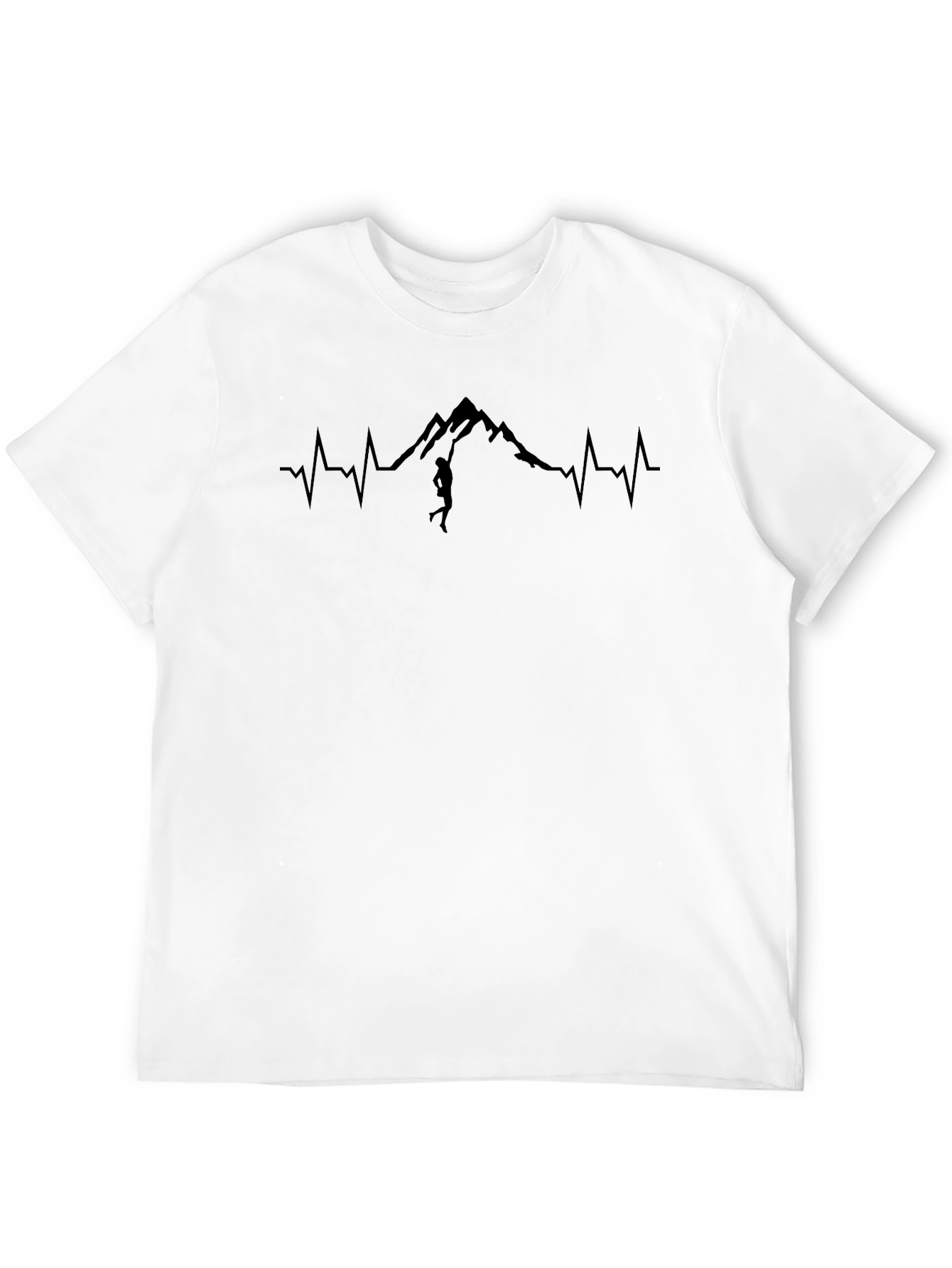 Heartbeat Mountain Climber T-Shirt - Adventure Ready!