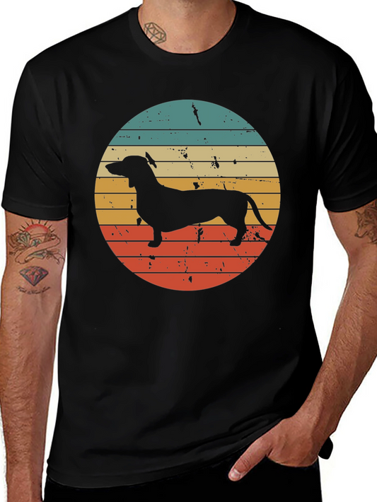 Retro Dachshund T-Shirt - Vintage Style Dog Tee
