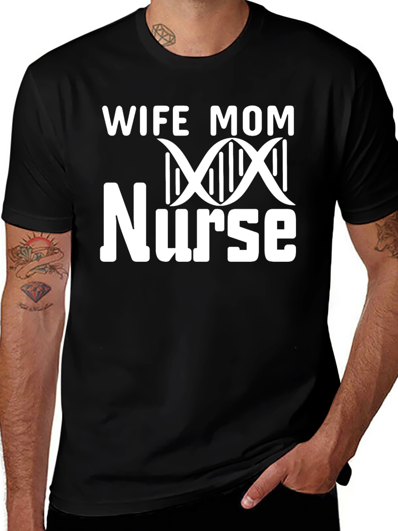 Wife Mom Nurse Graphic T-Shirt