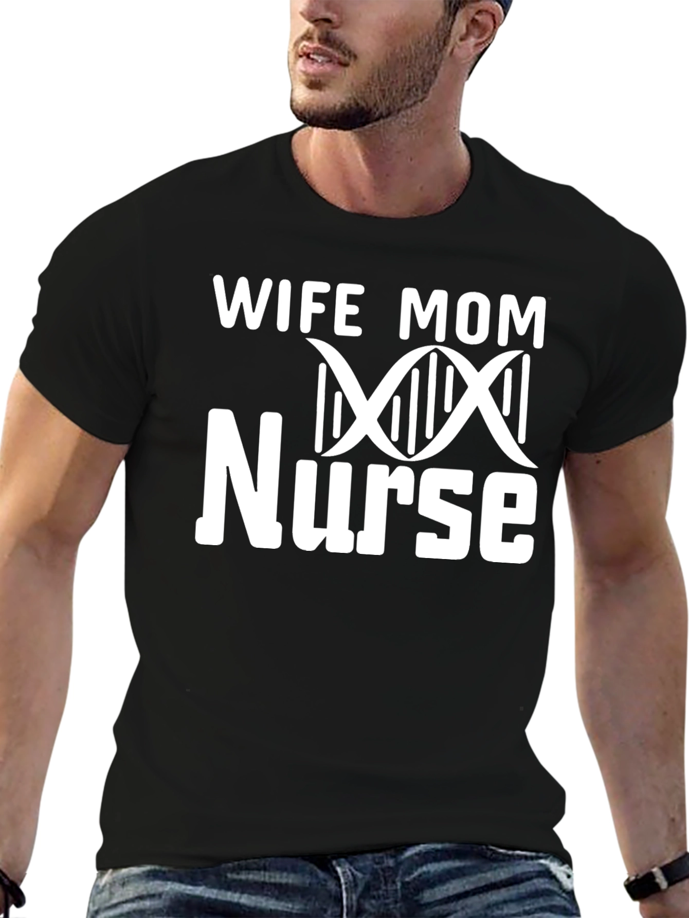 Wife Mom Nurse Graphic T-Shirt