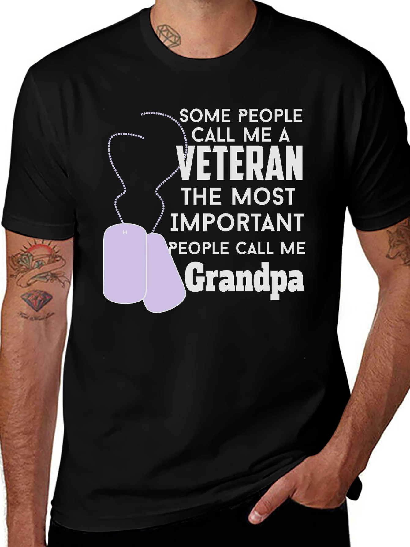 Veteran Grandpa T-Shirt - Gift for Grandfathers
