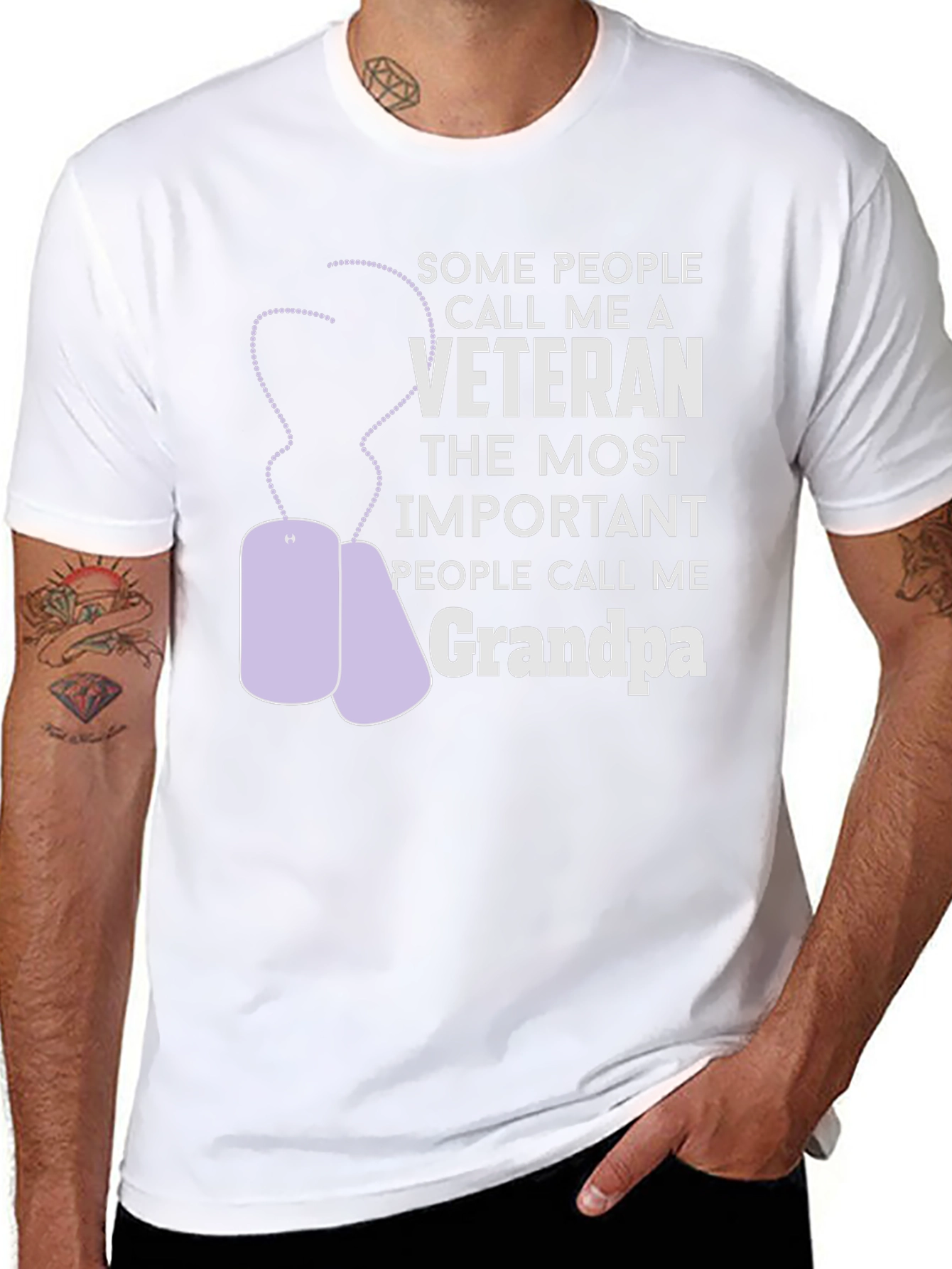 Veteran Grandpa T-Shirt - Gift for Grandfathers