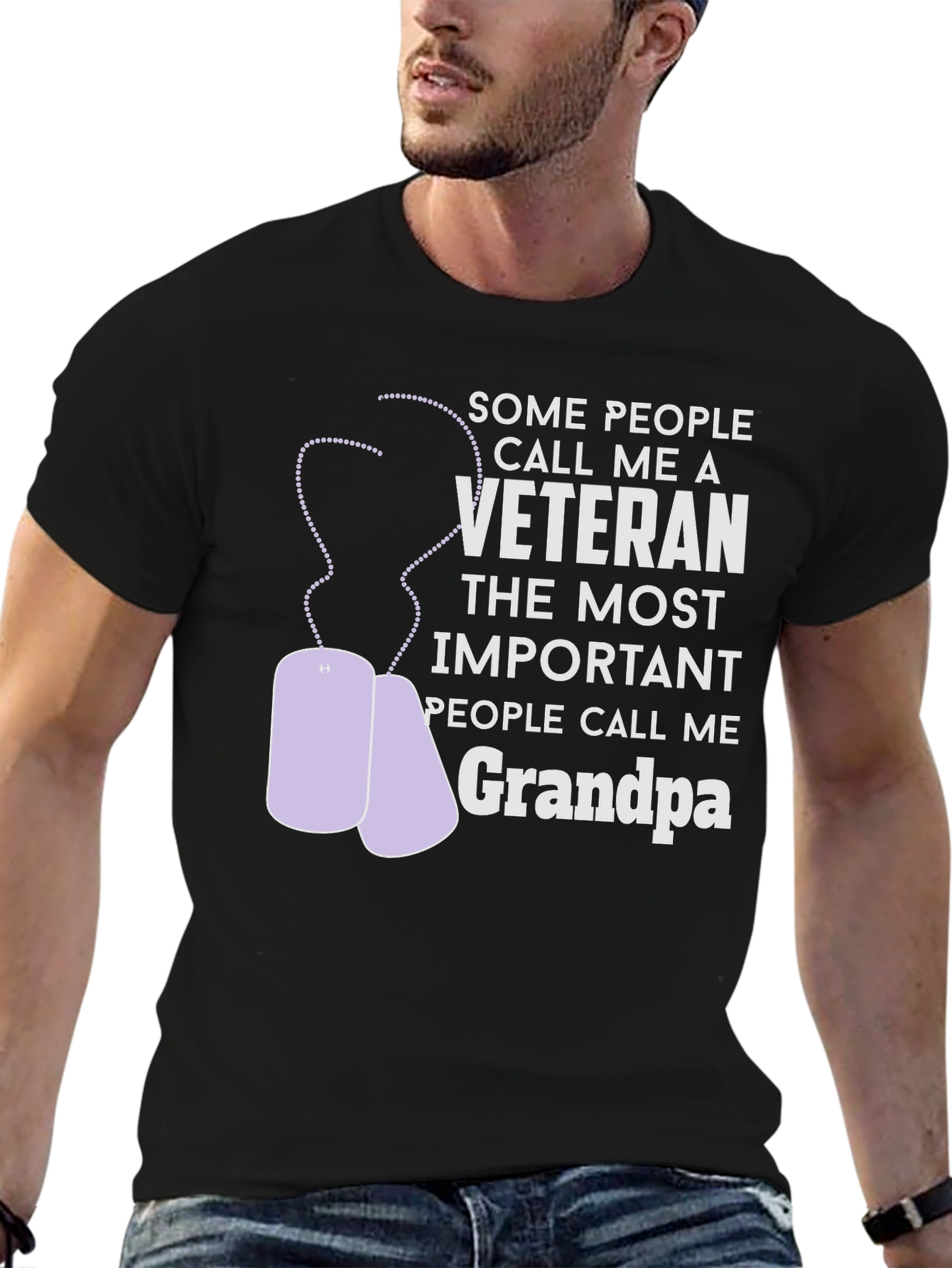 Veteran Grandpa T-Shirt - Gift for Grandfathers