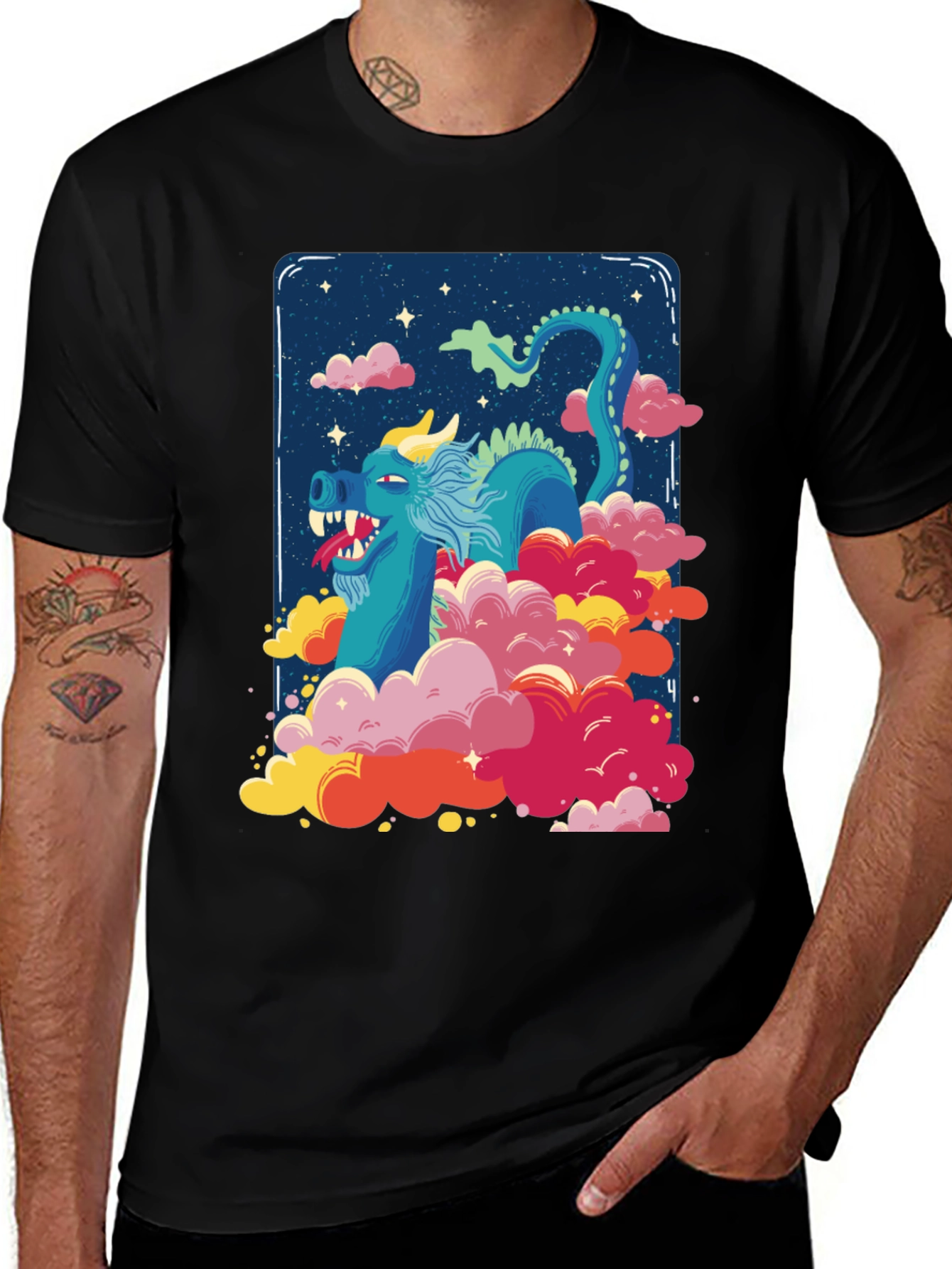 Dragon Cloud T-Shirt - Fantasy Graphic Tee