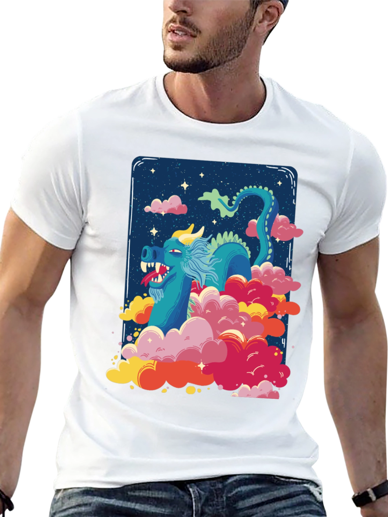 Dragon Cloud T-Shirt - Fantasy Graphic Tee