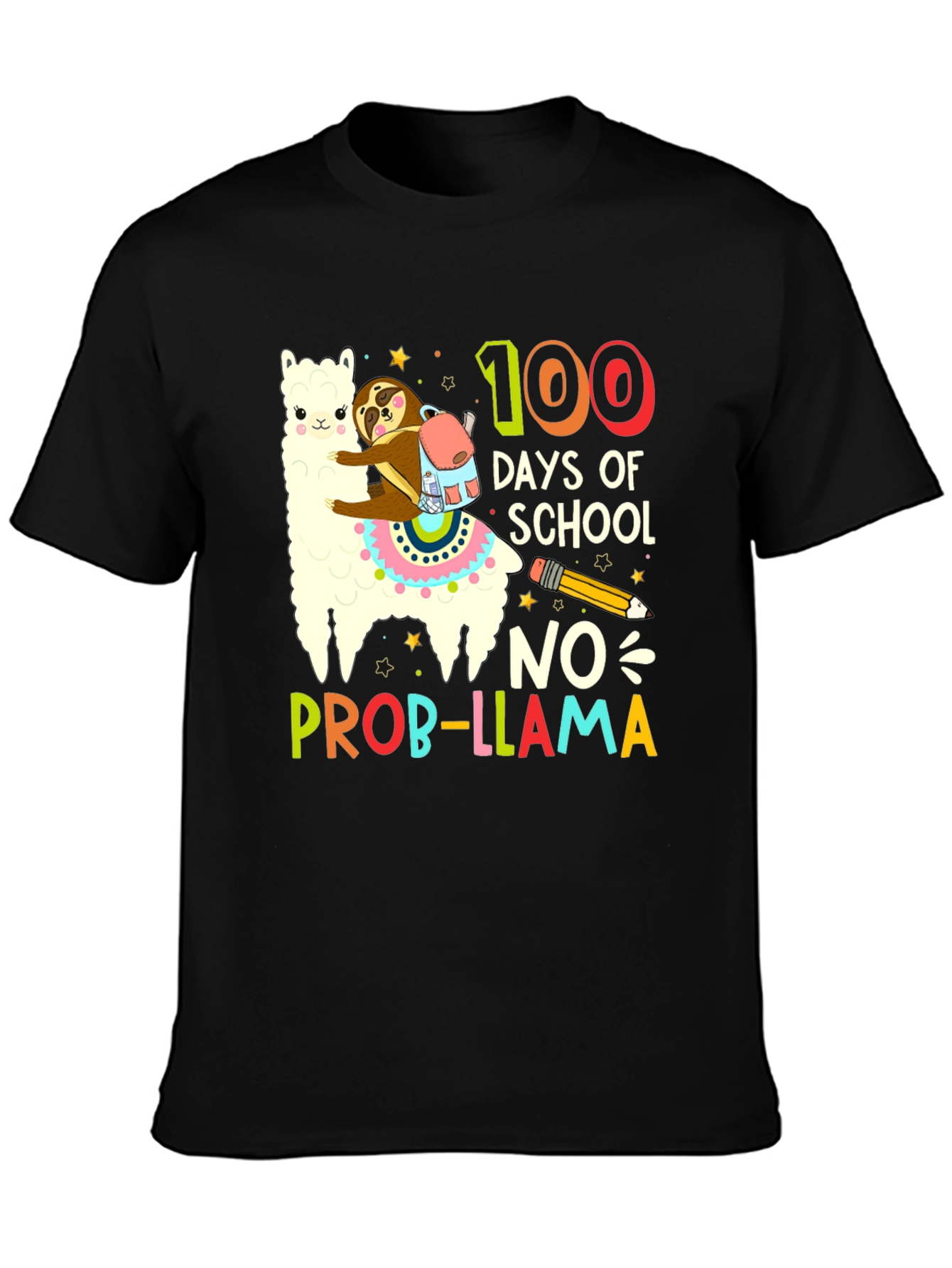 100 Days of School Llama T-Shirt