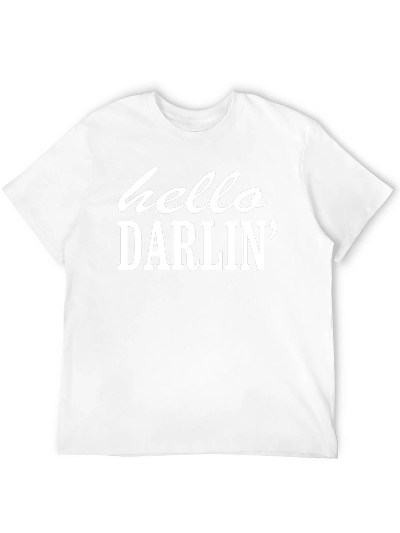 Hello Darlin Graphic Tee - Soft Cotton Blend