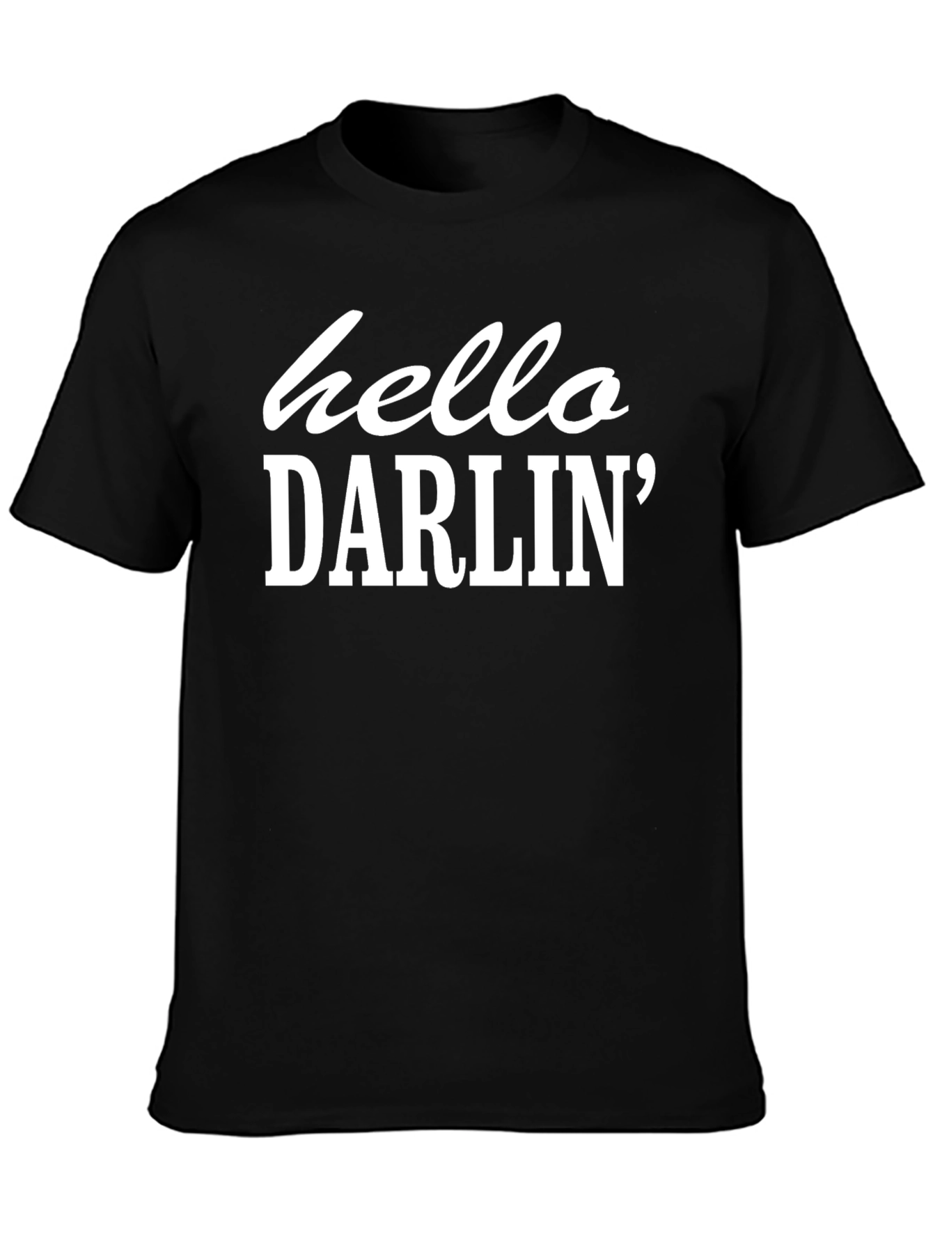 Hello Darlin Graphic Tee - Soft Cotton Blend