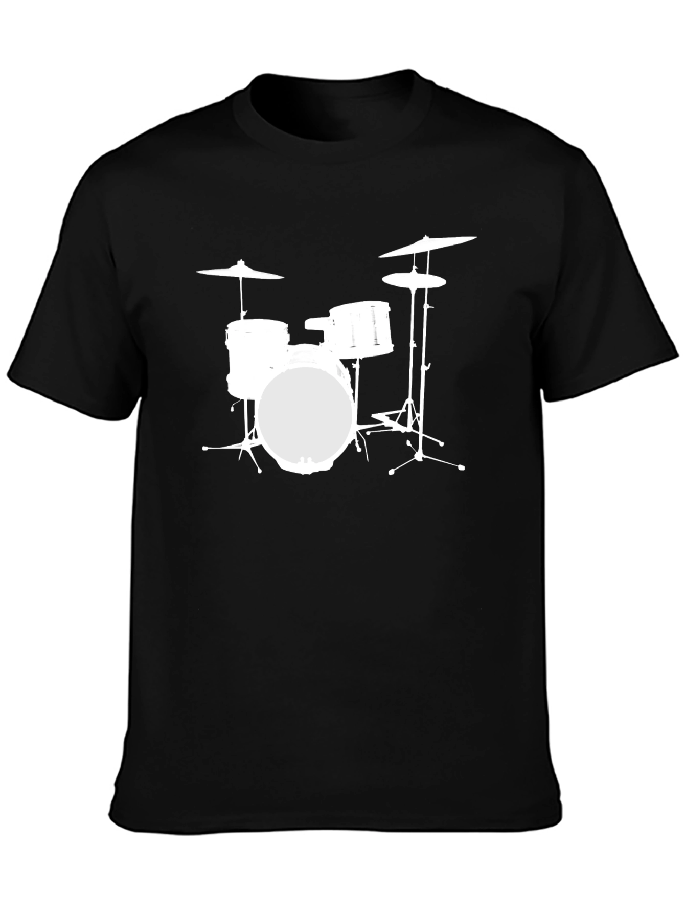 Drum Kit Graphic Tee - Music Lovers T-Shirt