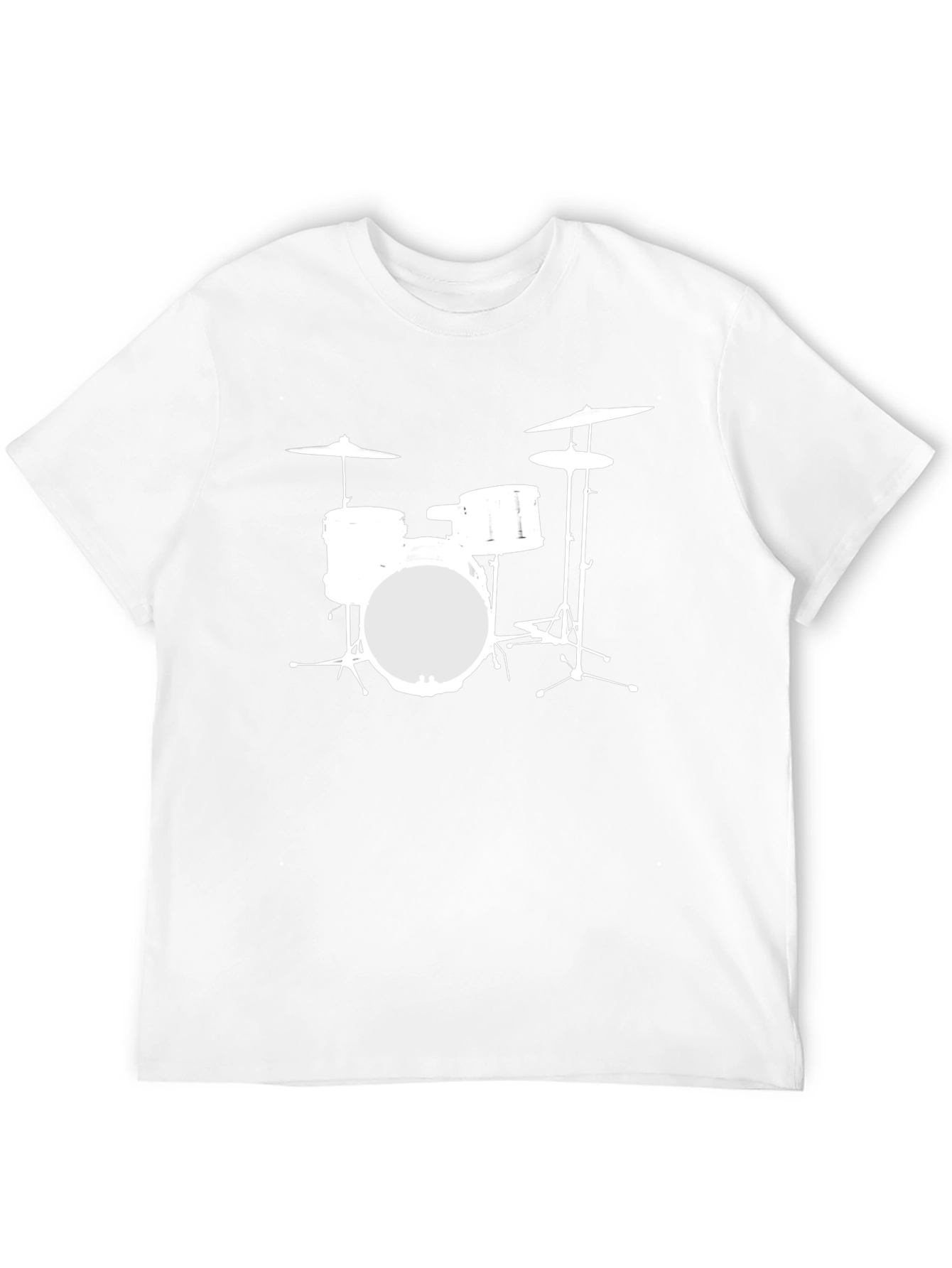Drum Kit Graphic Tee - Music Lovers T-Shirt