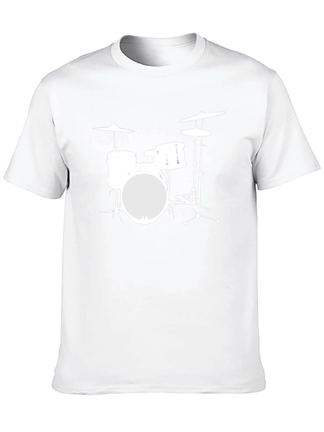 Drum Kit Graphic Tee - Music Lovers T-Shirt
