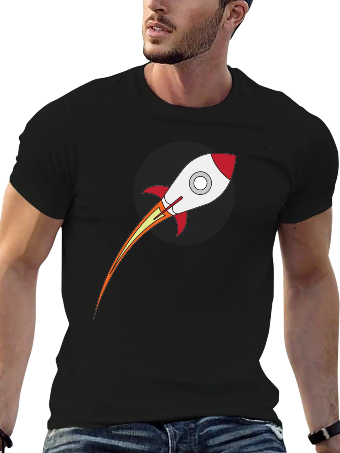 Rocket Graphic T-Shirt - Stylish Space Tee