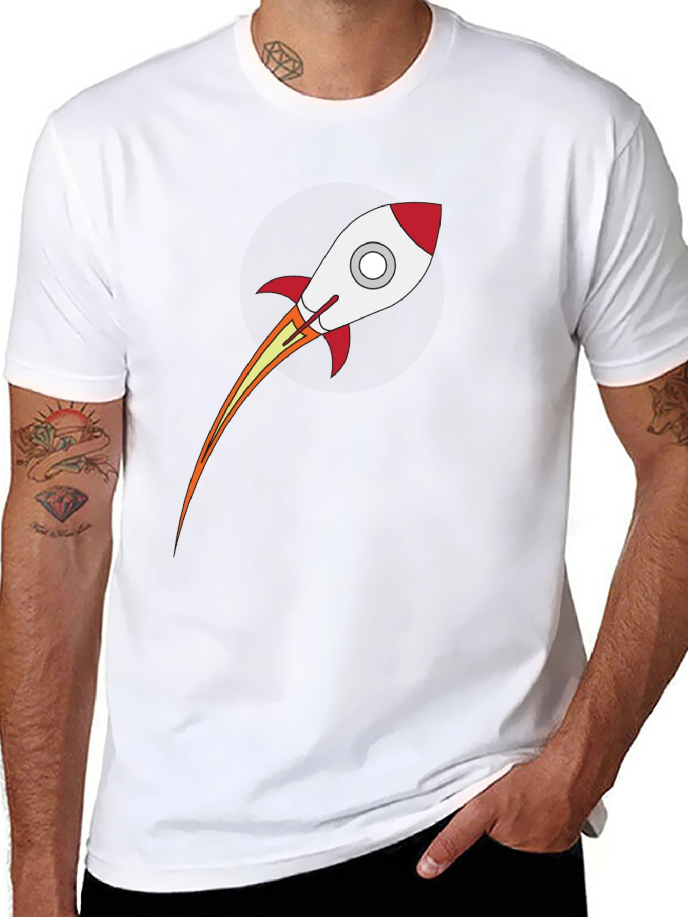 Rocket Graphic T-Shirt - Stylish Space Tee
