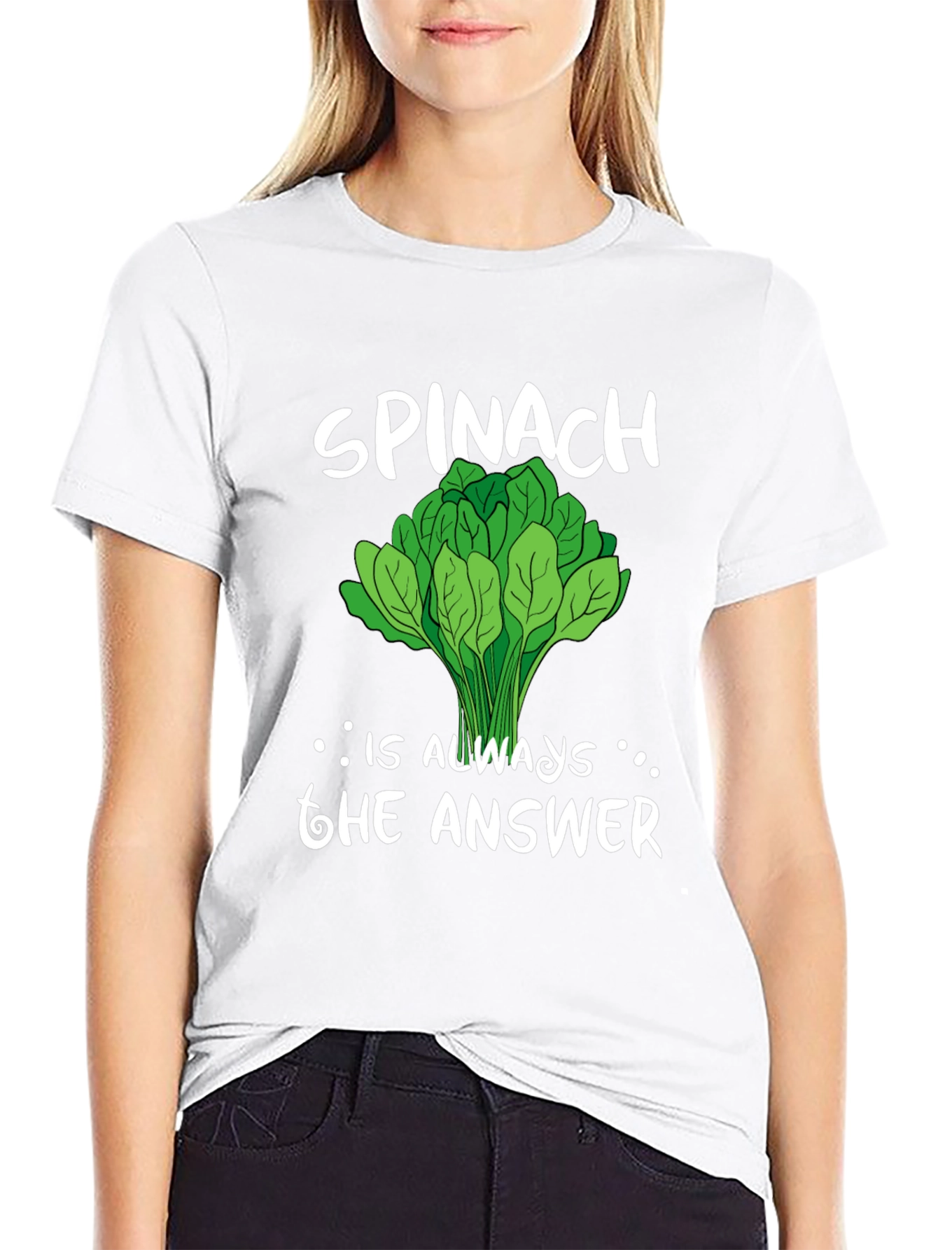 Spinach is Always the Answer Graphic Tee