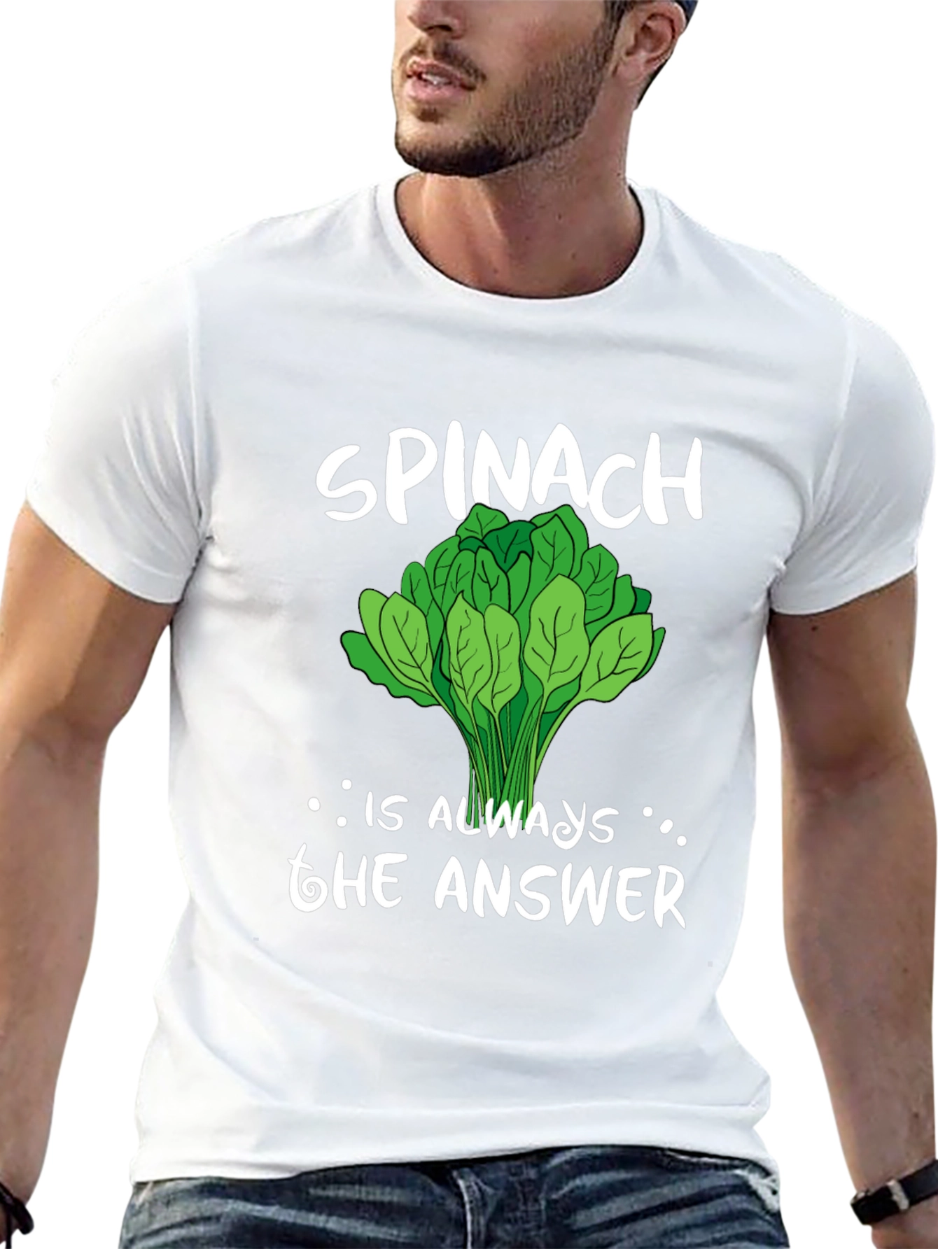 Spinach is Always the Answer Graphic Tee