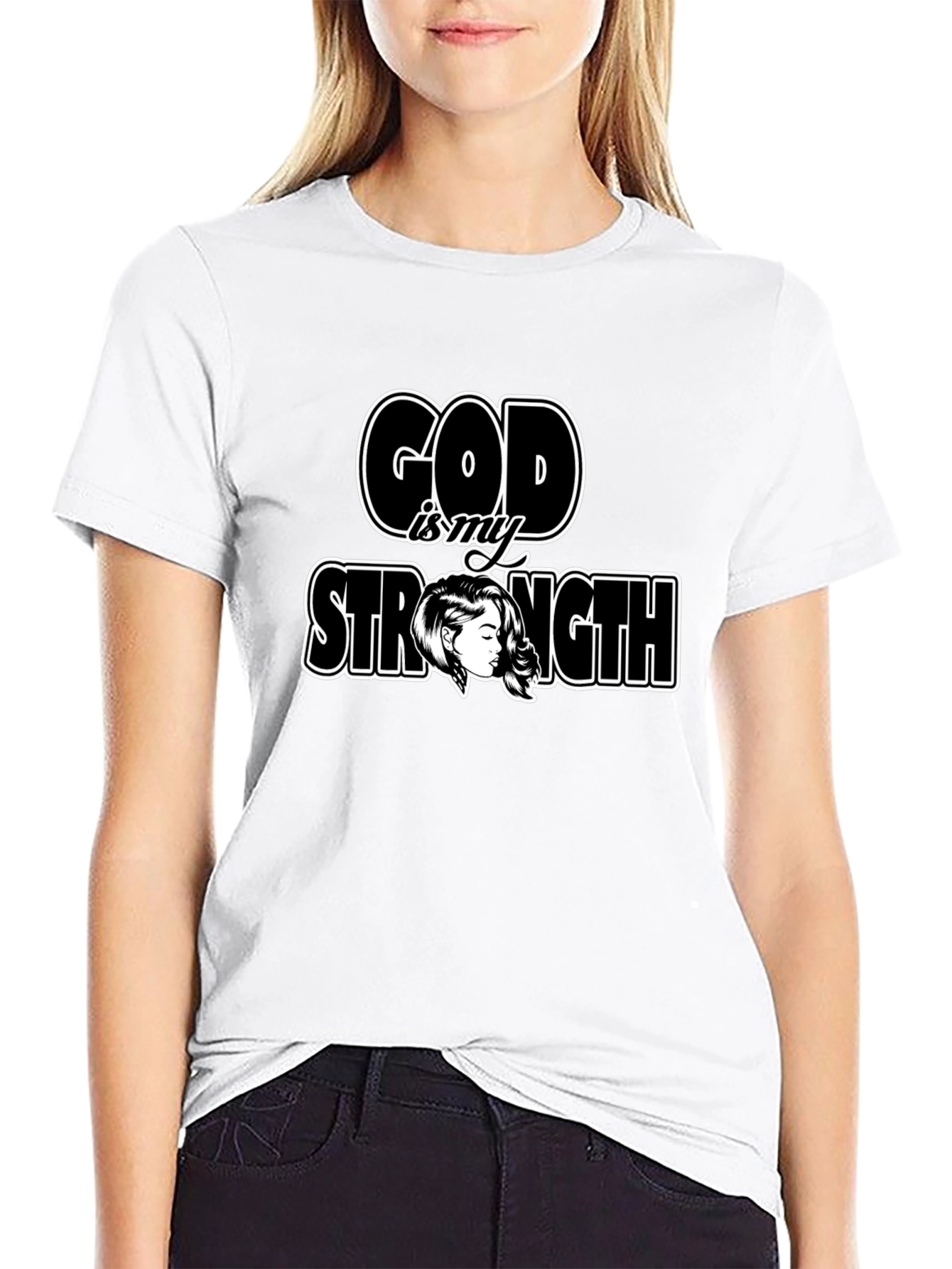 God is My Strength Graphic T-Shirt