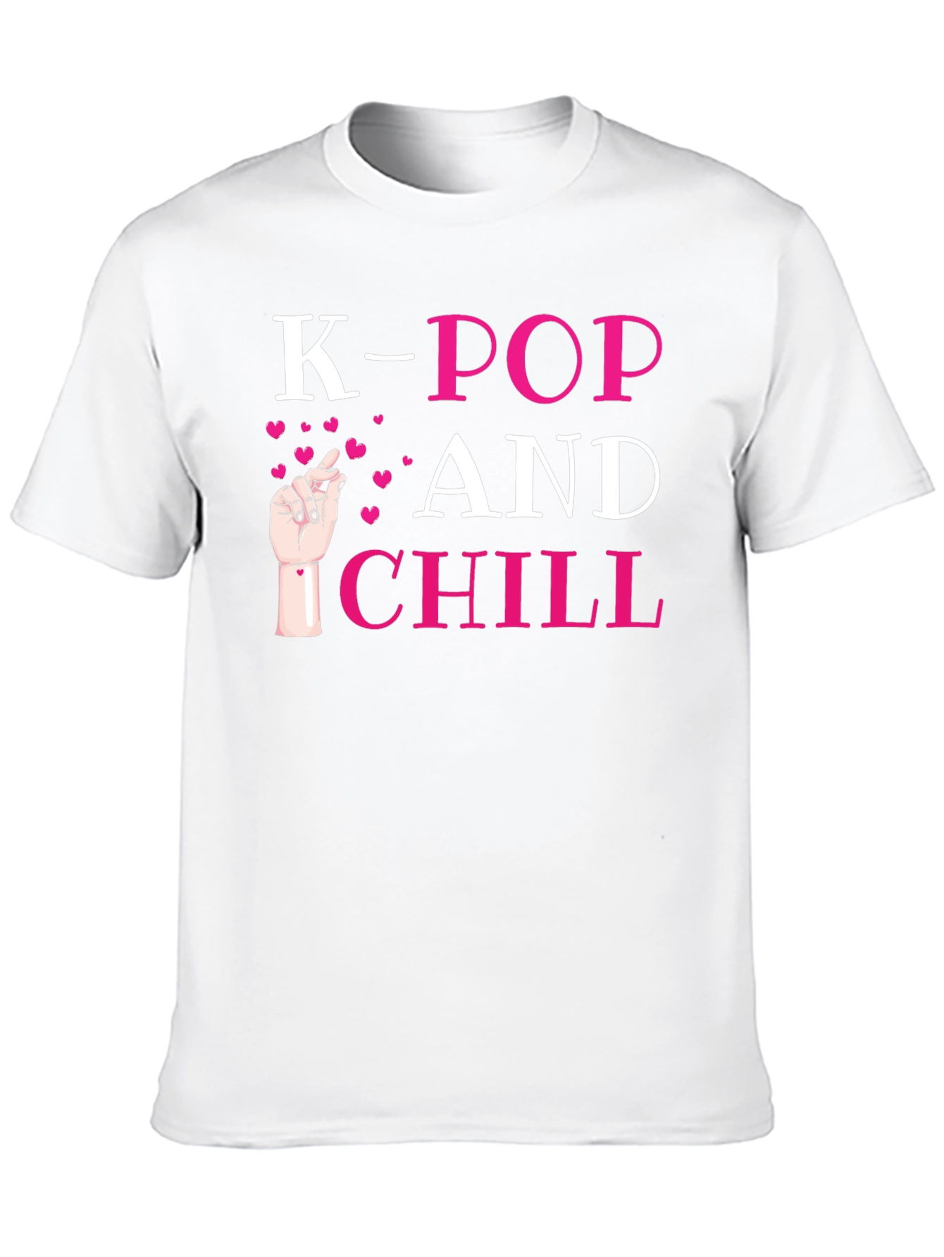 K-Pop and Chill Black T-Shirt