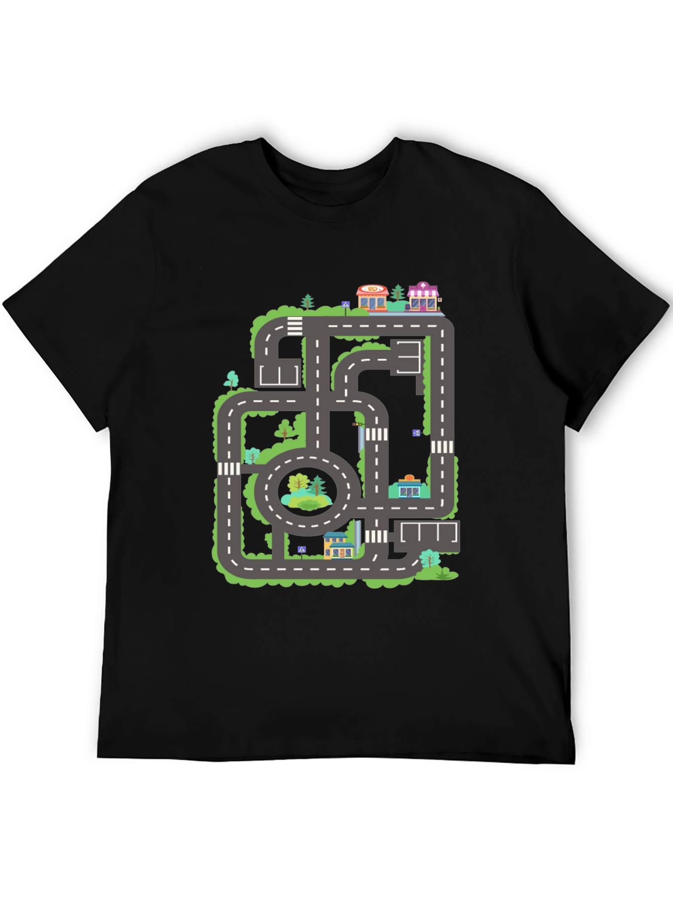Road Map T-Shirt - City Adventure Tee
