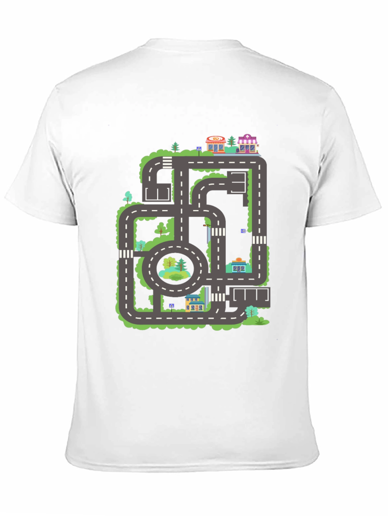 Road Map T-Shirt - City Adventure Tee