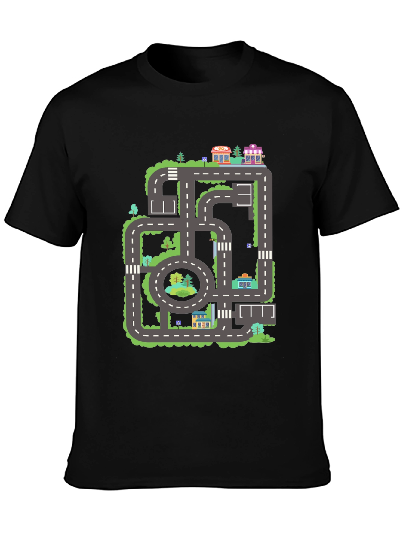 Road Map T-Shirt - City Adventure Tee