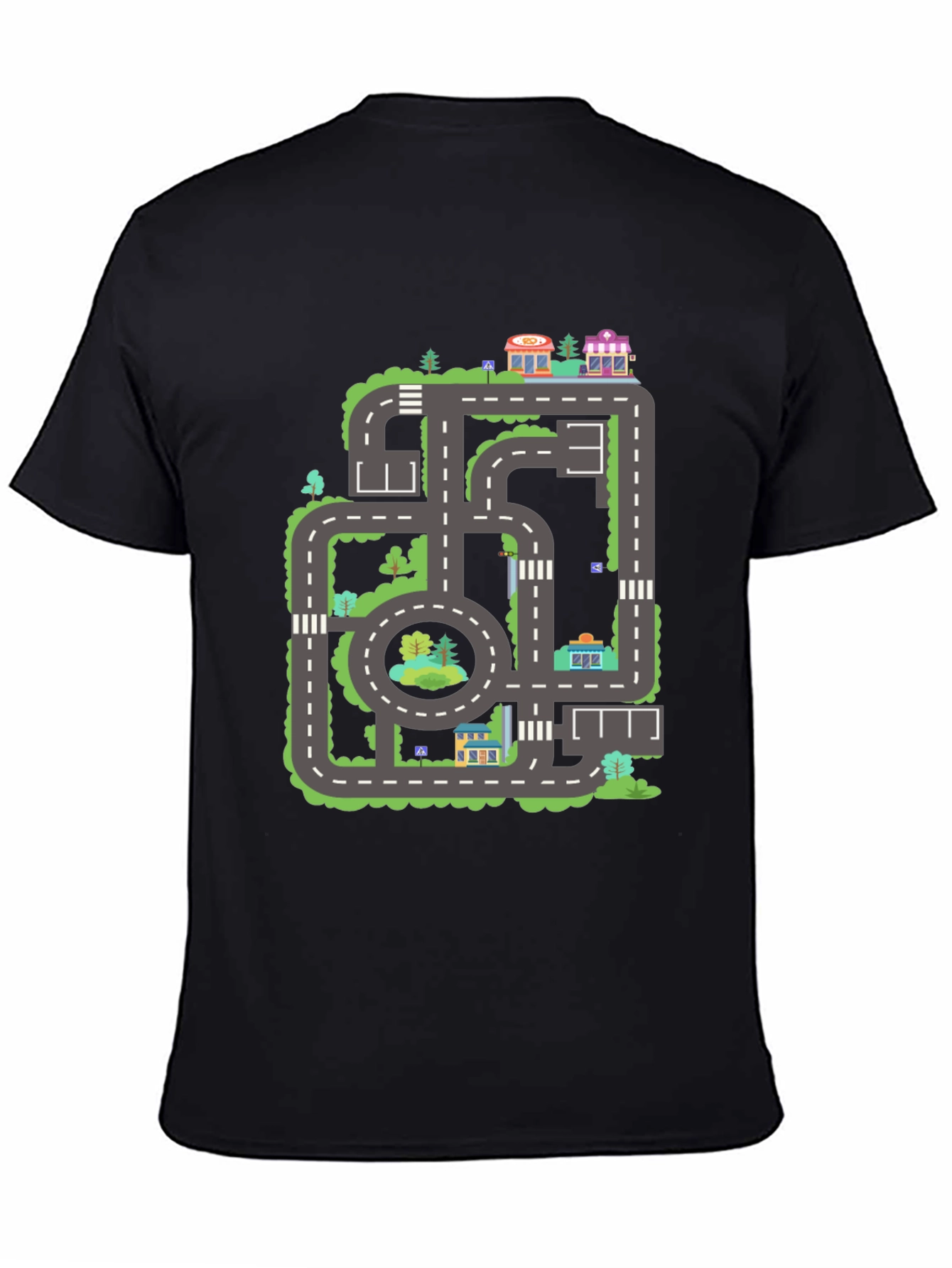 Road Map T-Shirt - City Adventure Tee