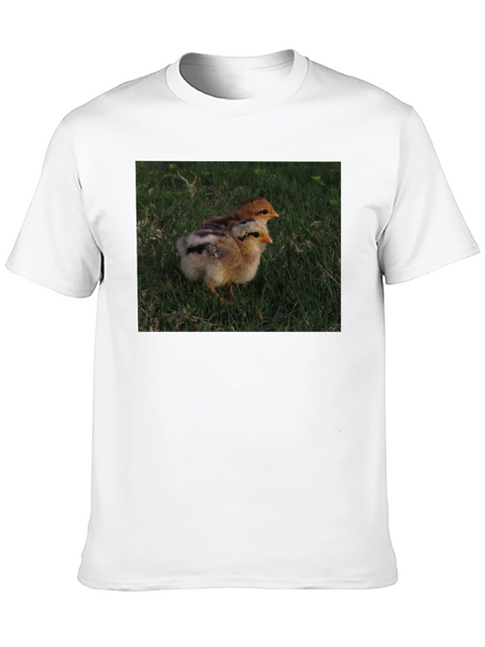 Cute Chickens T-Shirt - Mens Black Tee