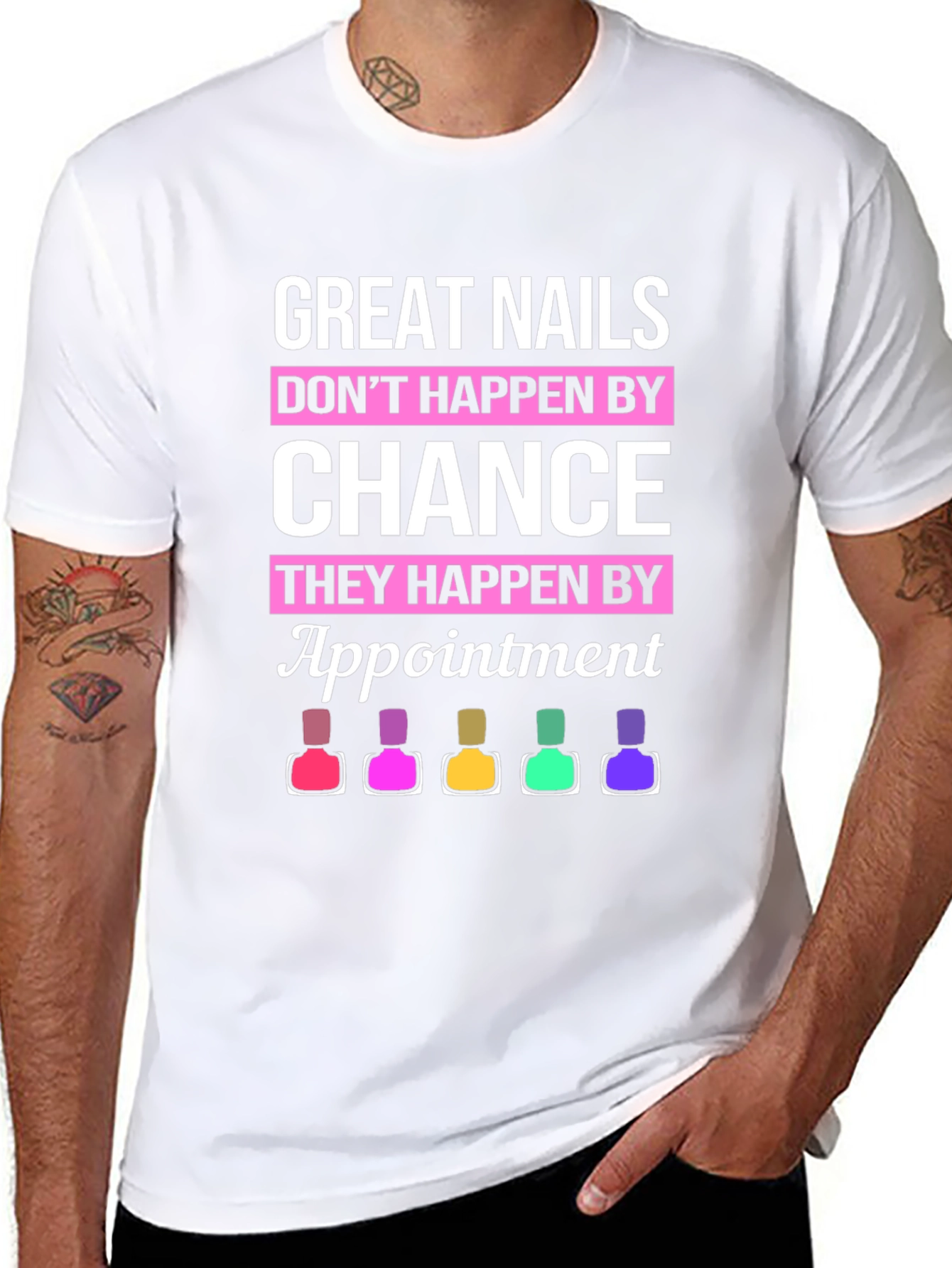 Great Nails Appointment T-Shirt - Manicure Design