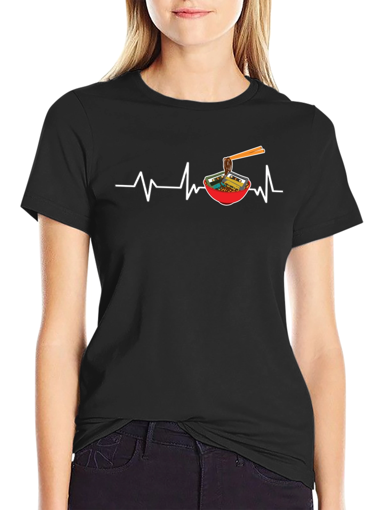 Ramen Heartbeat Graphic Tee