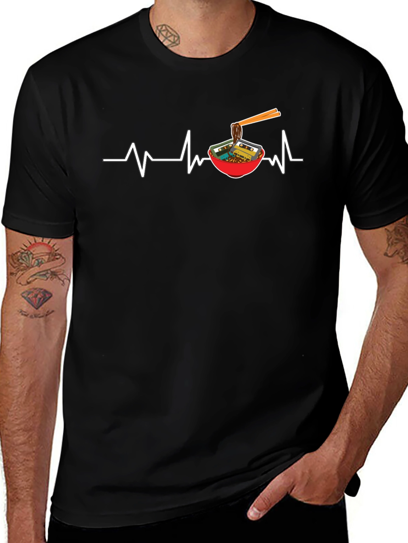 Ramen Heartbeat Graphic Tee