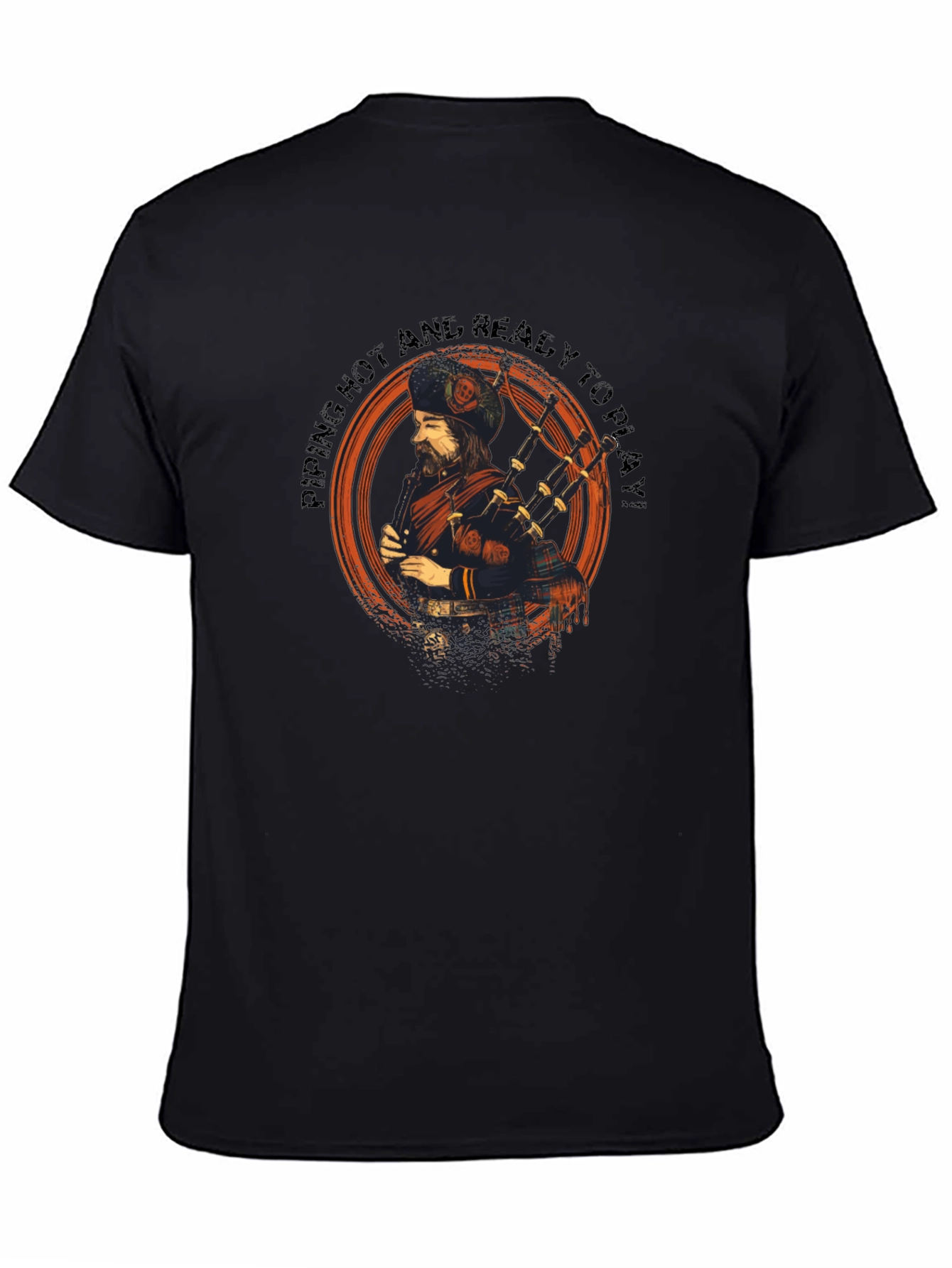 Piping Hot Scottish Bagpiper T-Shirt