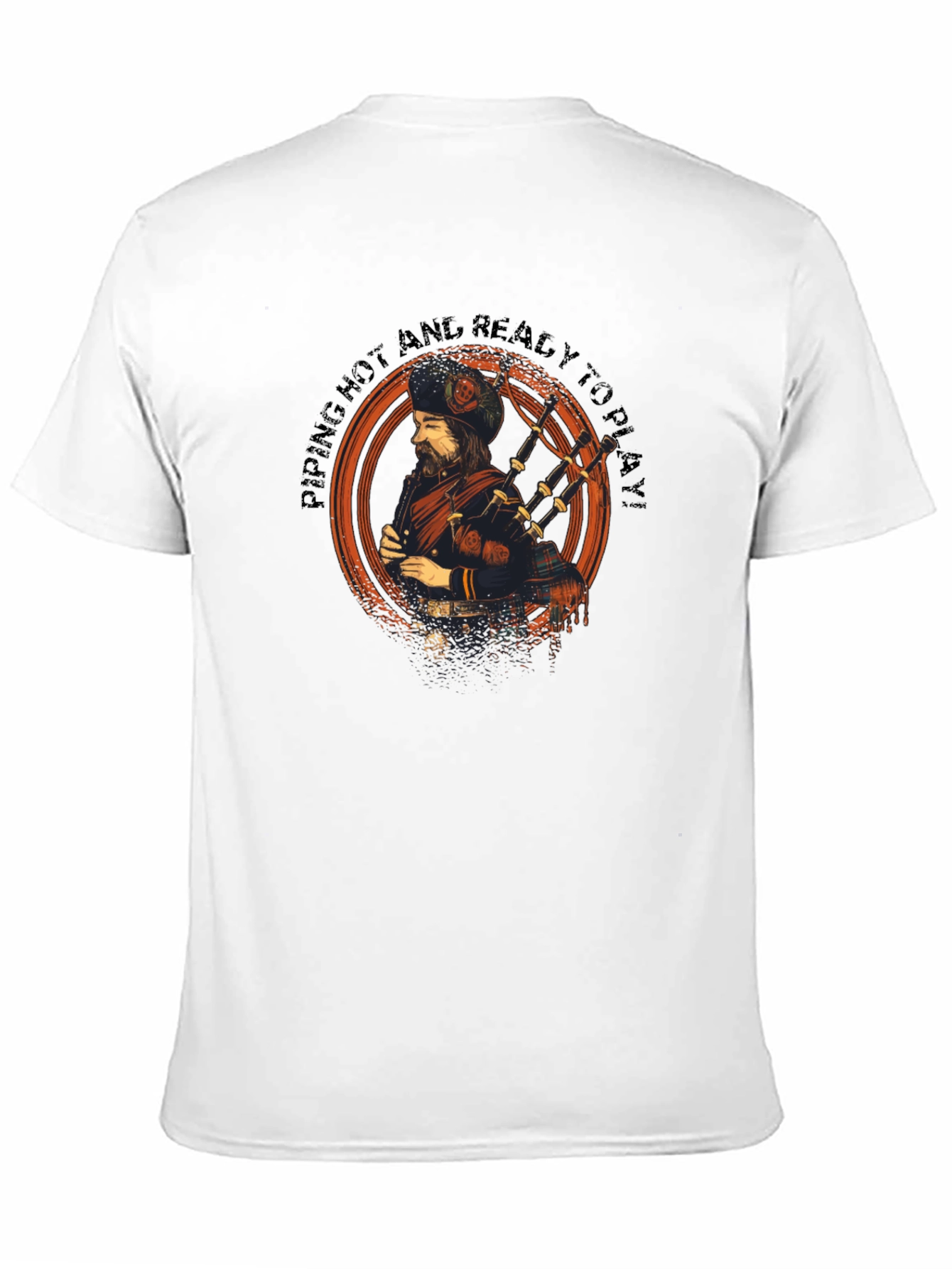 Piping Hot Scottish Bagpiper T-Shirt