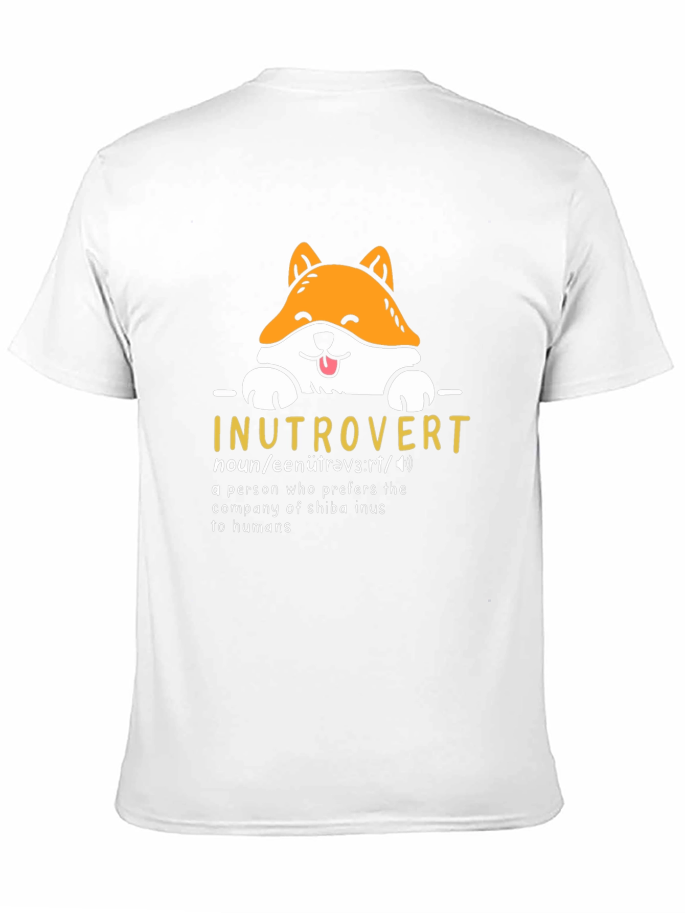 Inutrovert Shiba Inu Graphic Tee - Introvert Humor