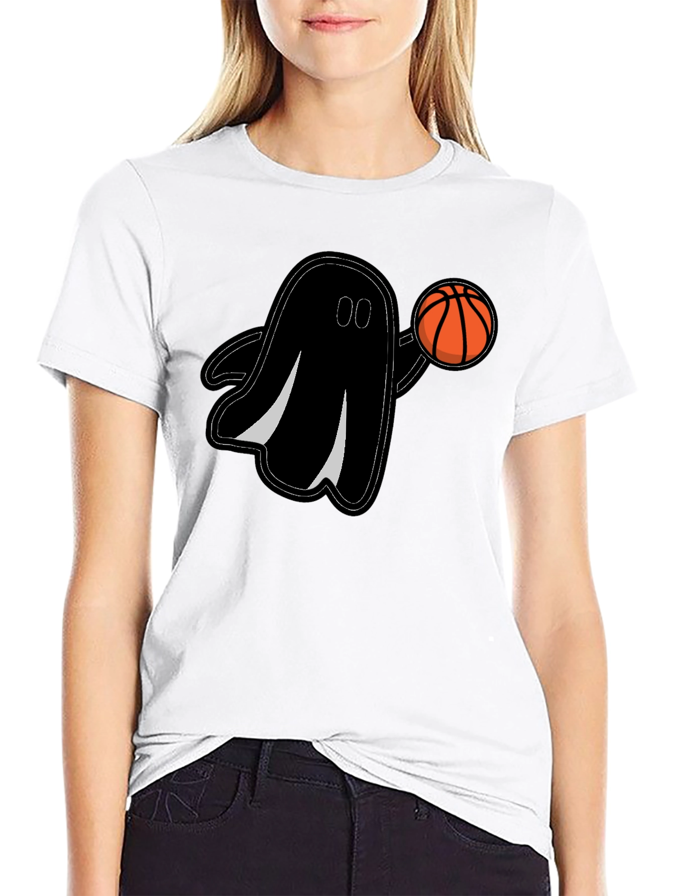 Ghost Basketball Graphic T-Shirt