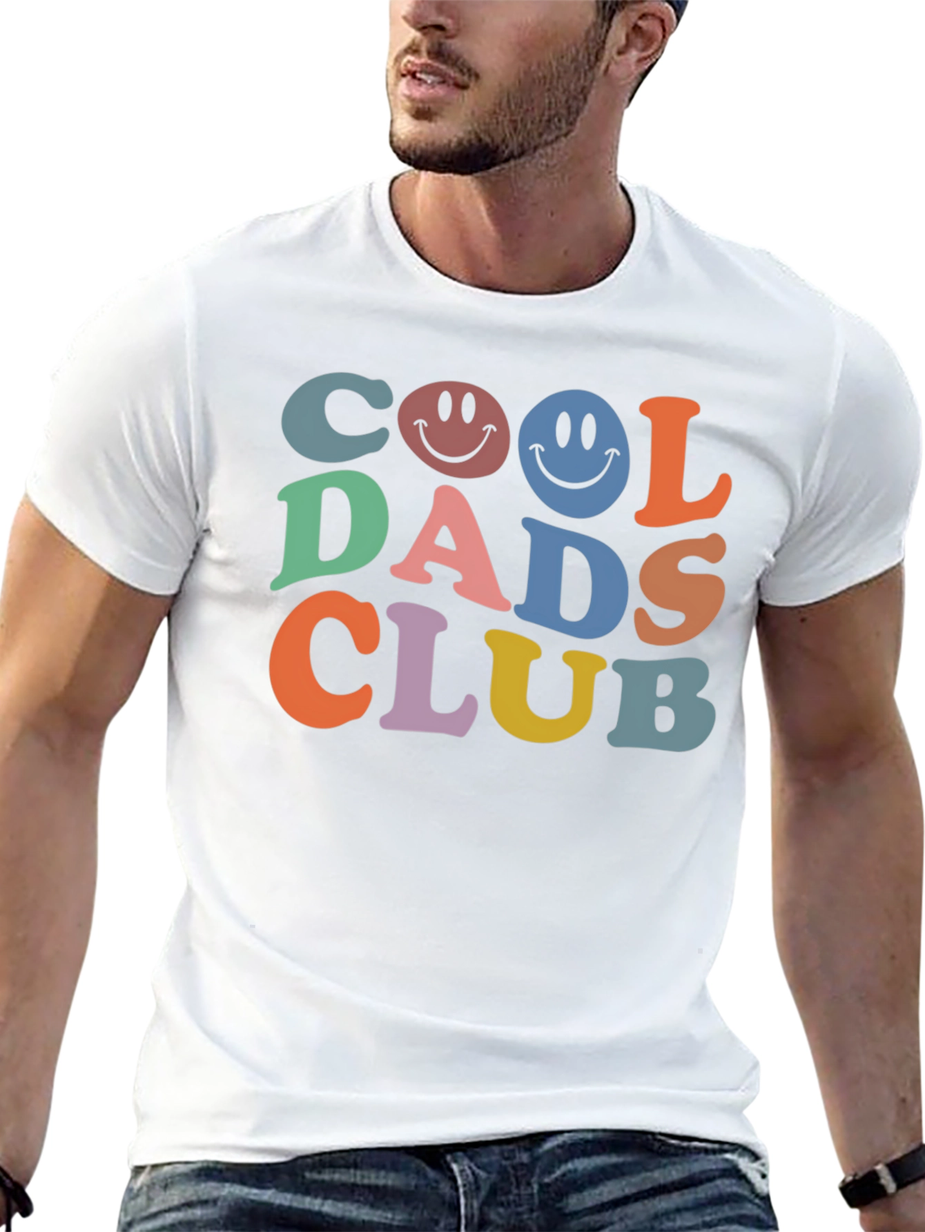Cool Dads Club Graphic Tee - Trendy Retro Style