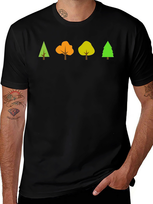 Nature Inspired Graphic Tee - Four Tree Design