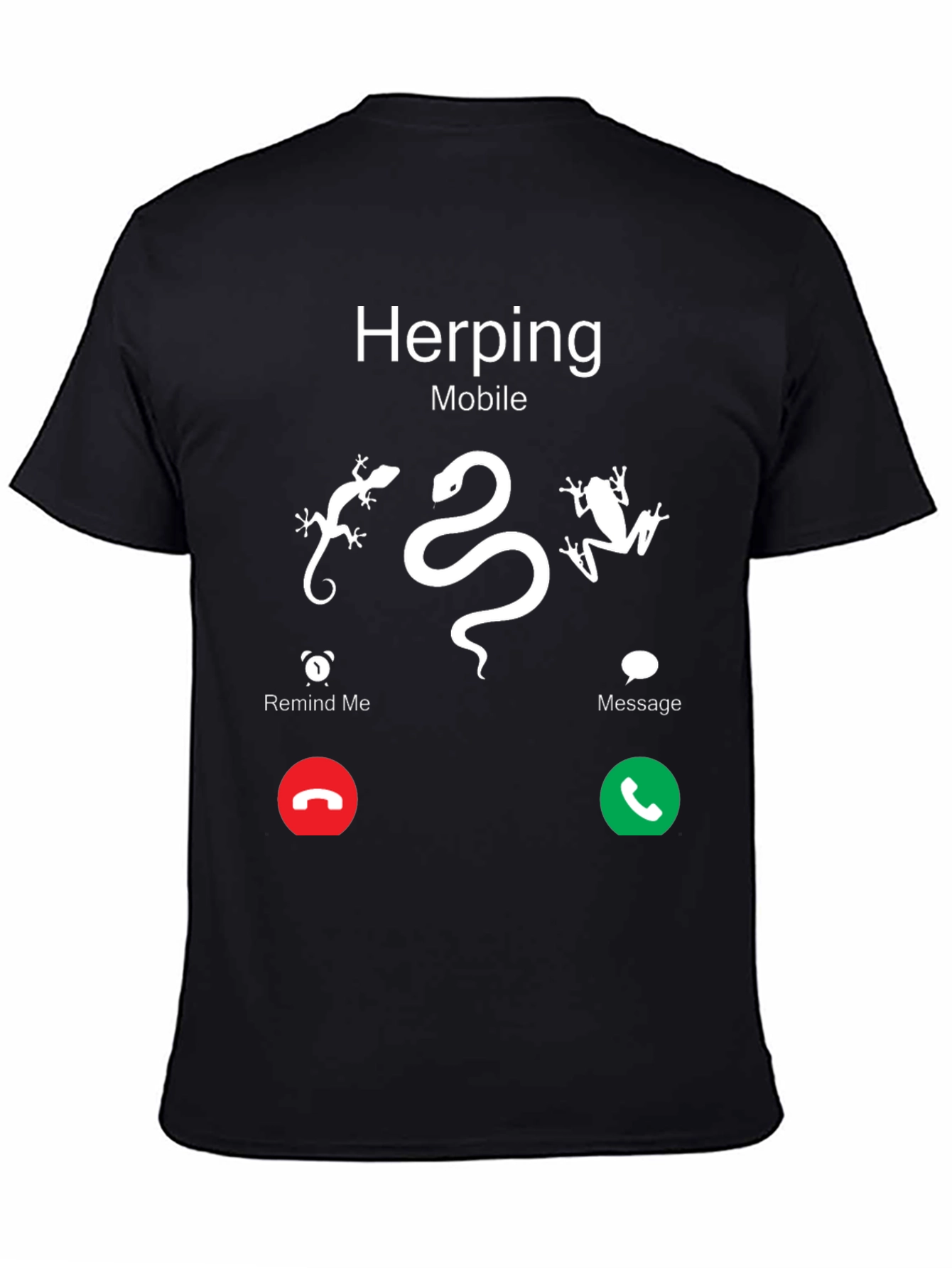 Herping Mobile T-Shirt - Reptile & Amphibian Lover Tee