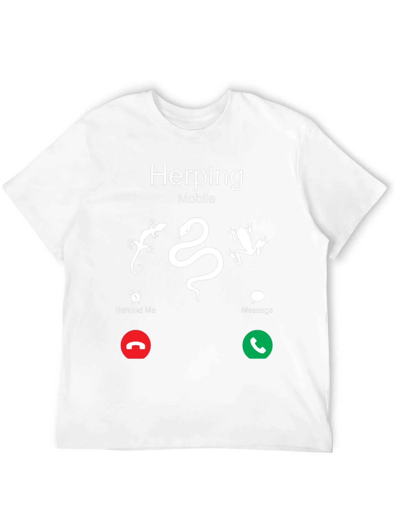Herping Mobile T-Shirt - Reptile & Amphibian Lover Tee