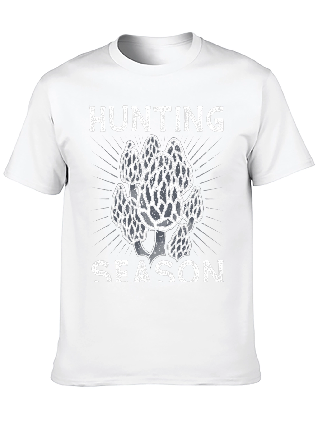 Morel Mushroom Hunting Season Black T-Shirt