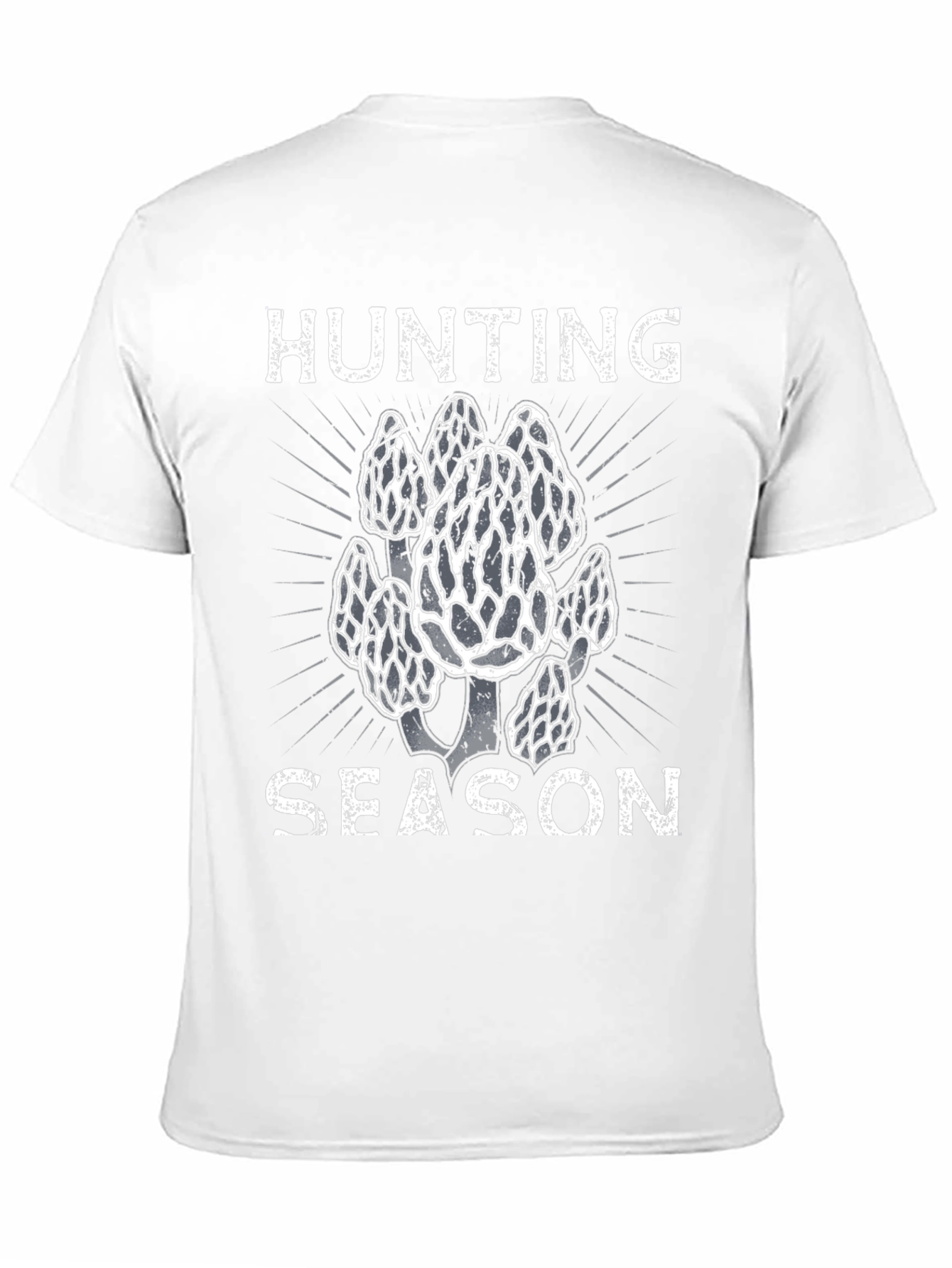 Morel Mushroom Hunting Season Black T-Shirt