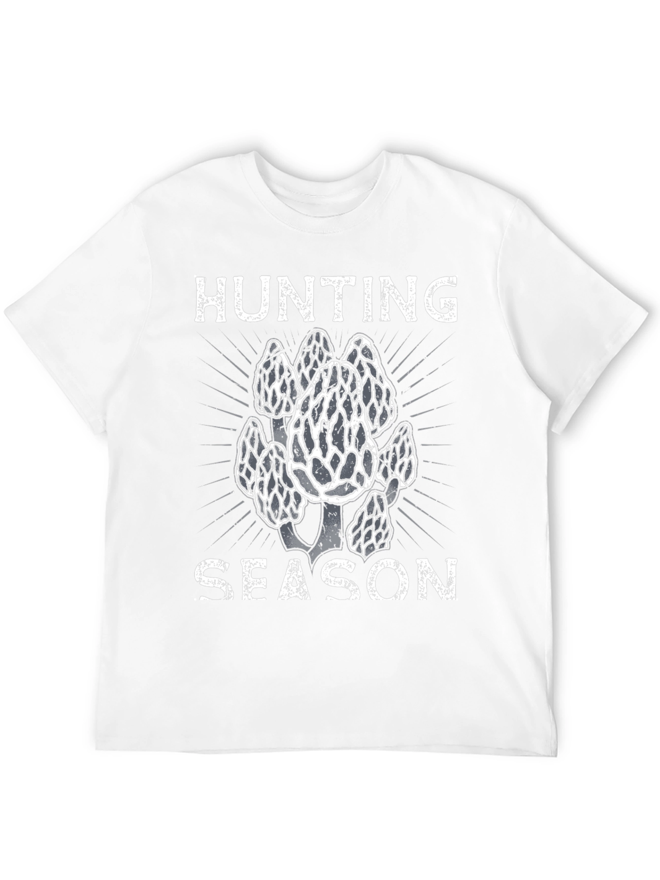 Morel Mushroom Hunting Season Black T-Shirt