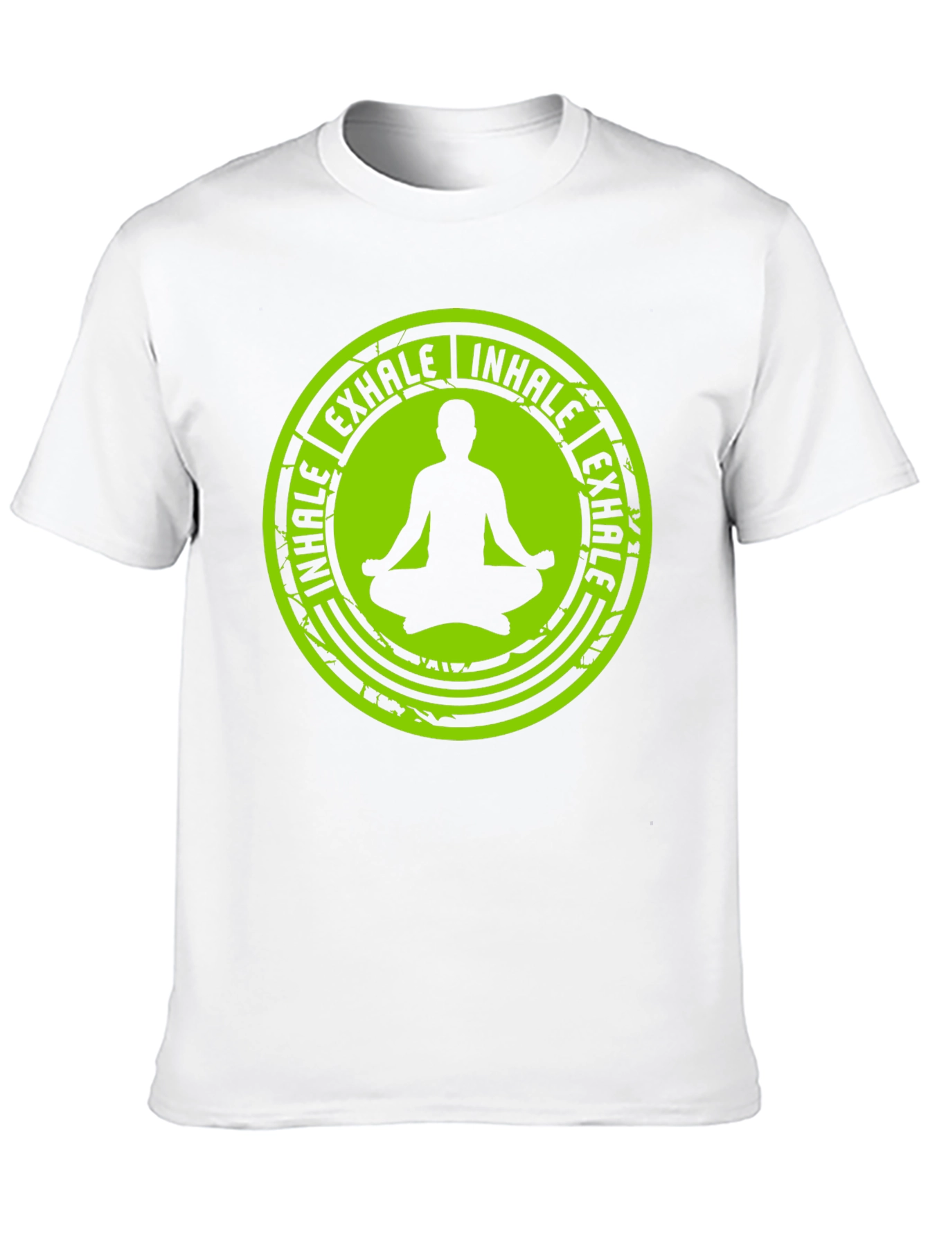 Yoga Meditation Inhale Exhale Black T-Shirt