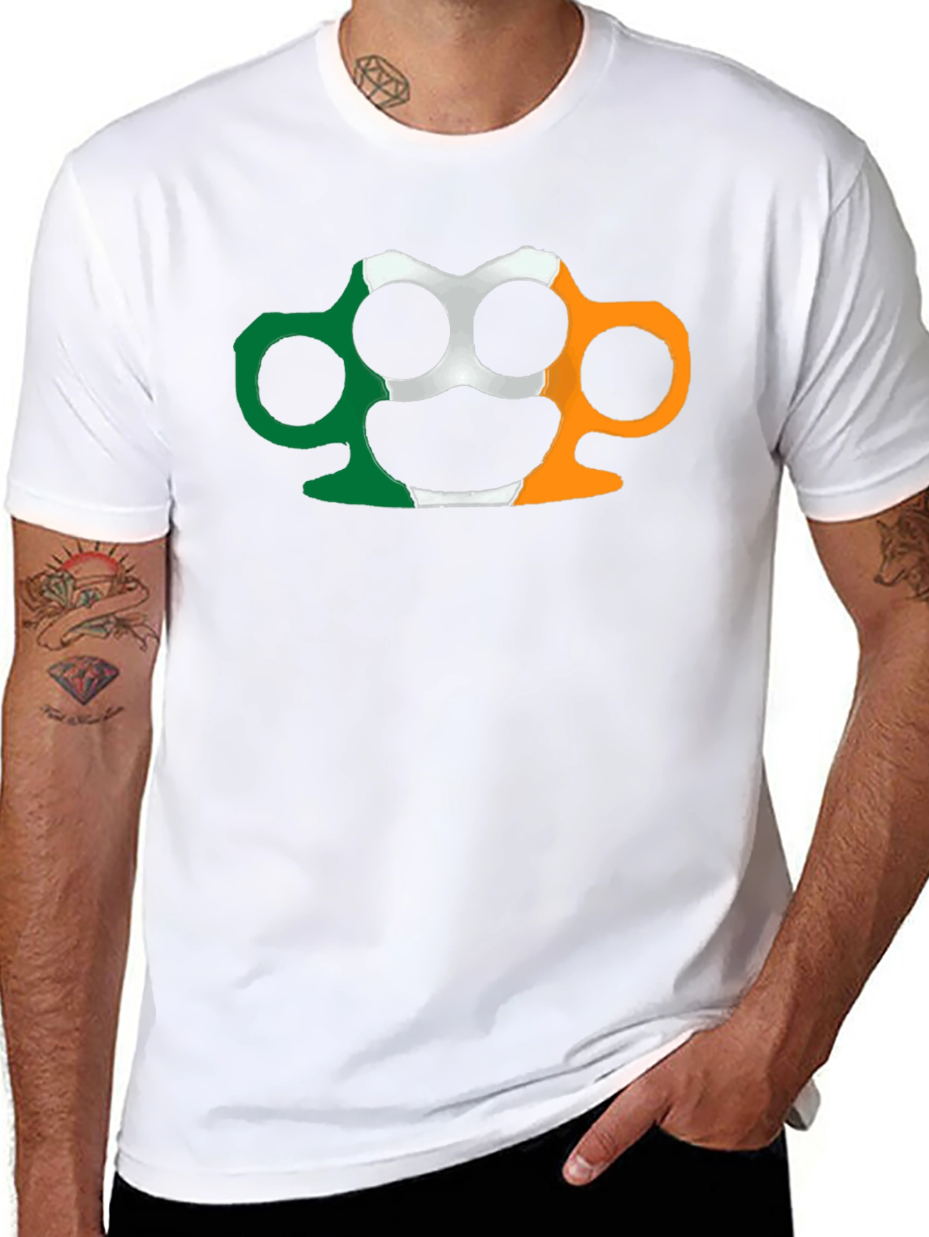 Irish Flag Knuckle Duster Graphic Tee
