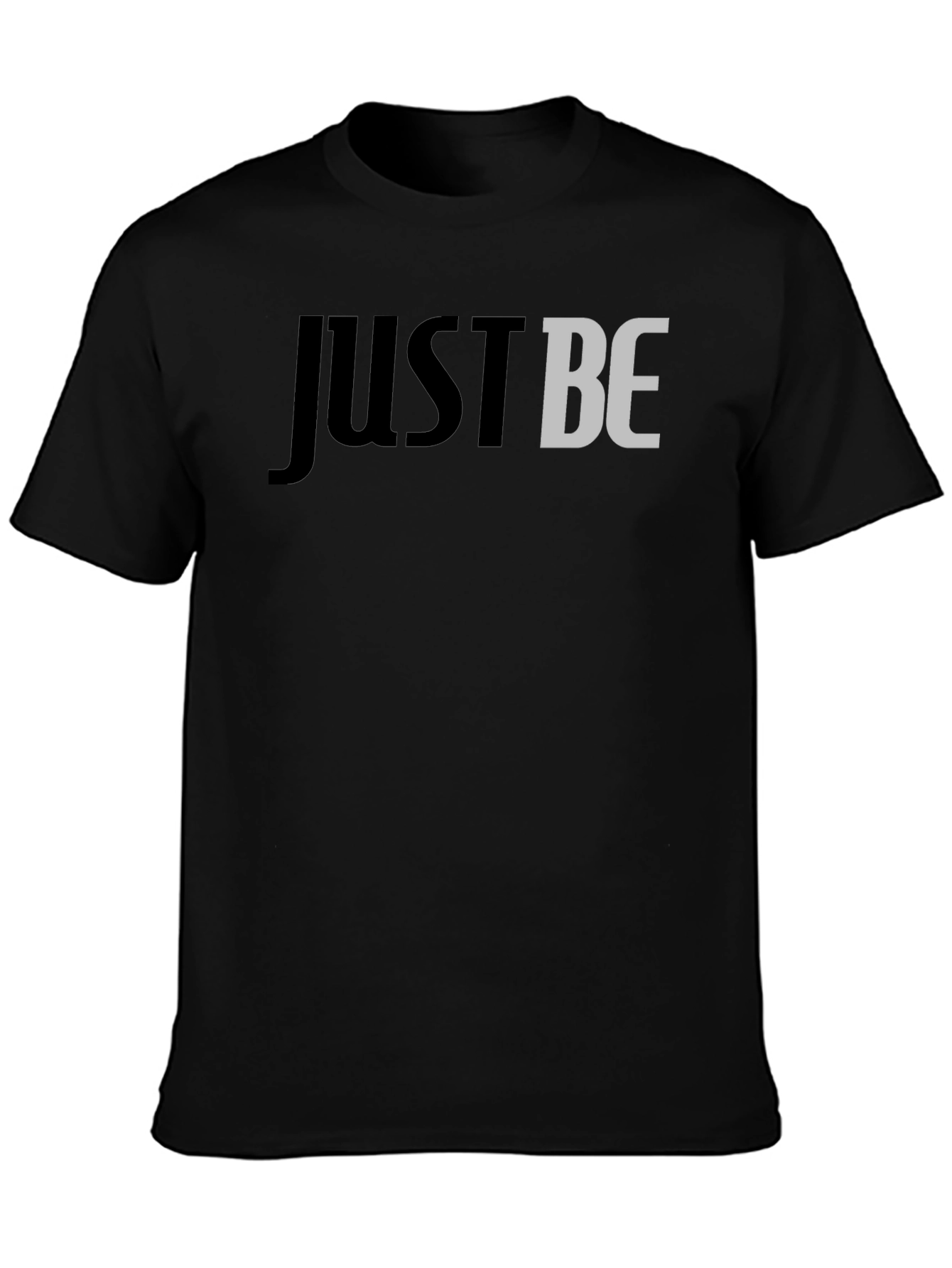 Just Be Graphic Tee - Stylish Mens Black T-Shirt