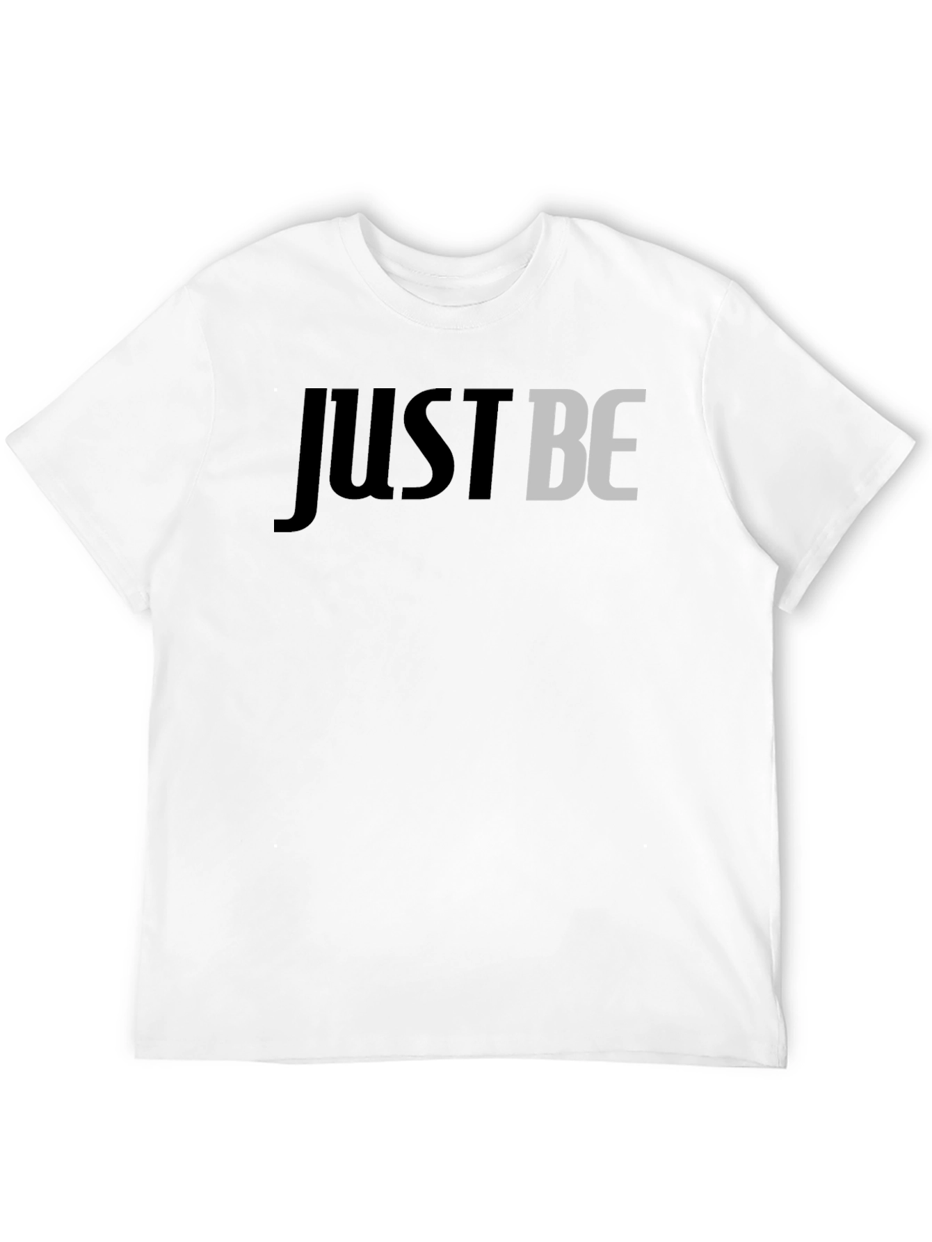 Just Be Graphic Tee - Stylish Mens Black T-Shirt