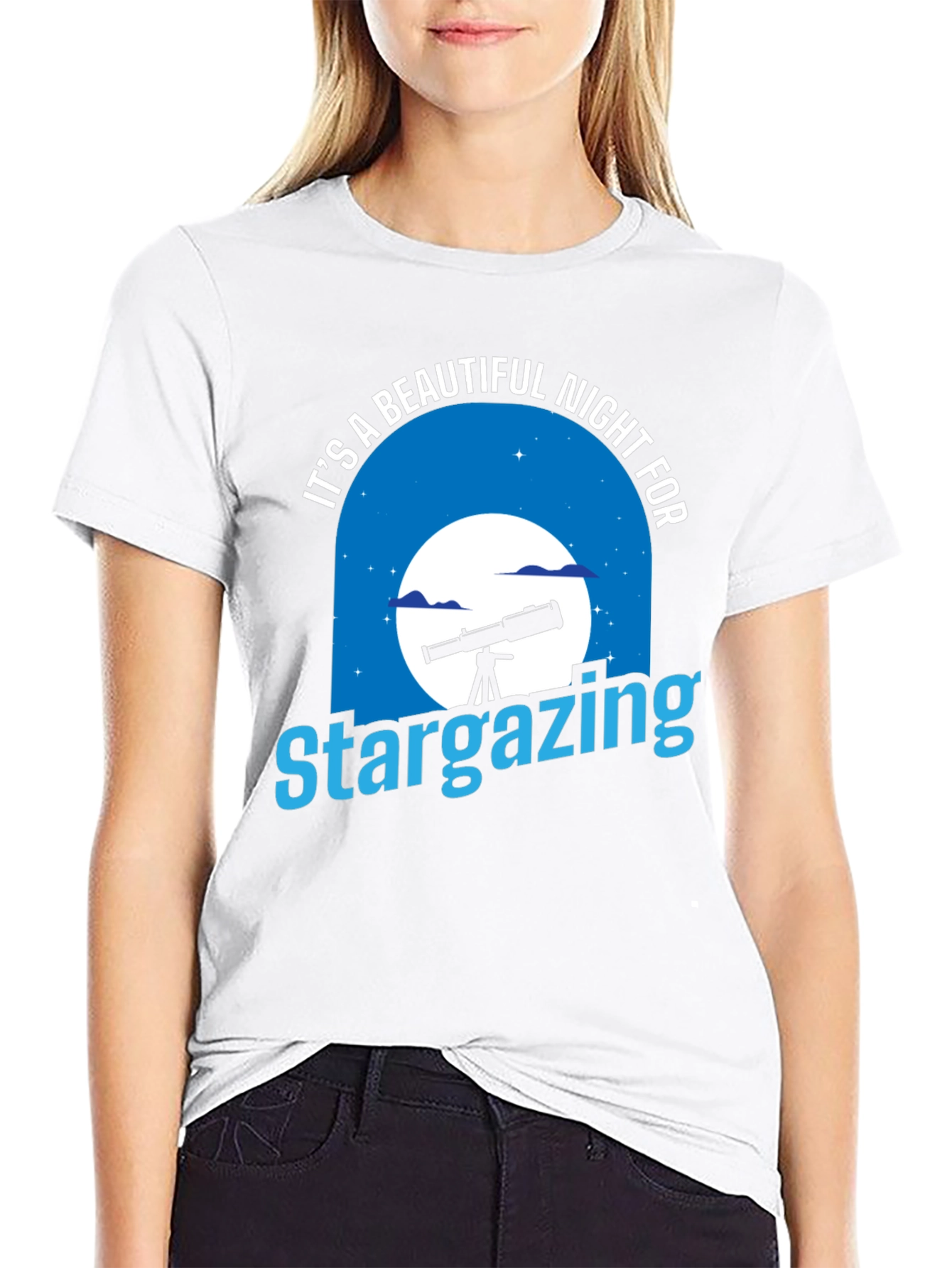 Stargazing Night Graphic T-Shirt