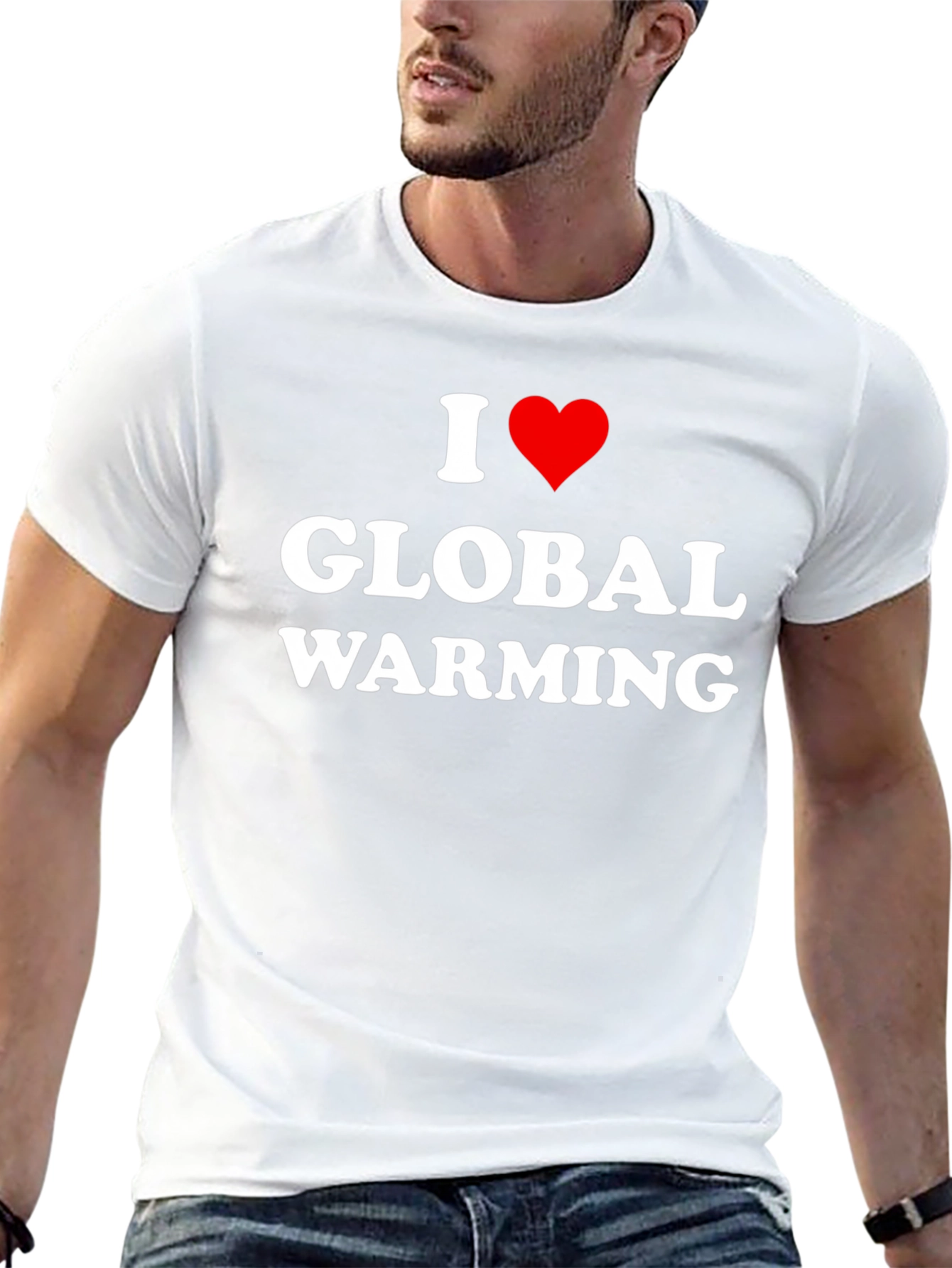 I Heart Global Warming Black T-Shirt