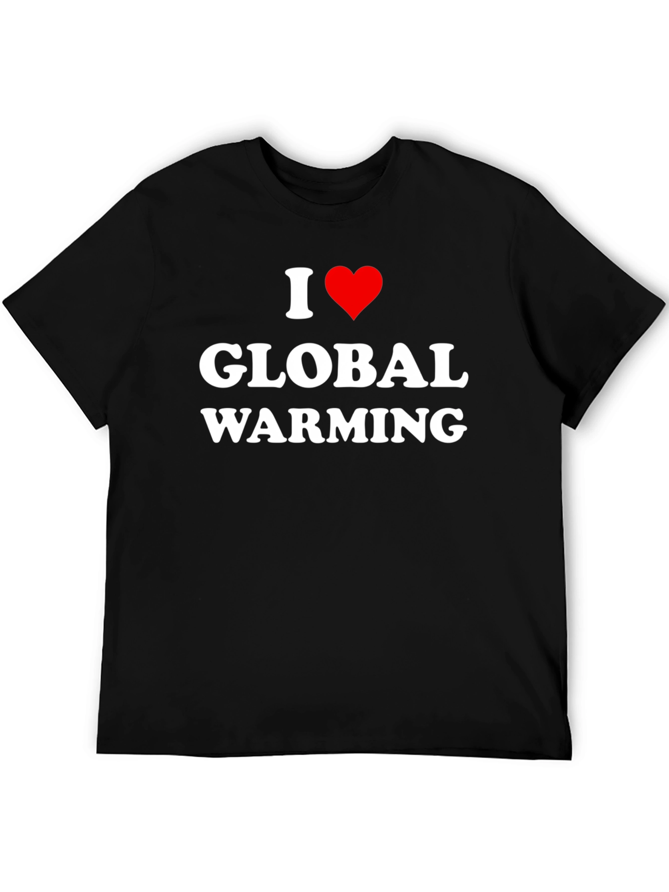 I Heart Global Warming Black T-Shirt