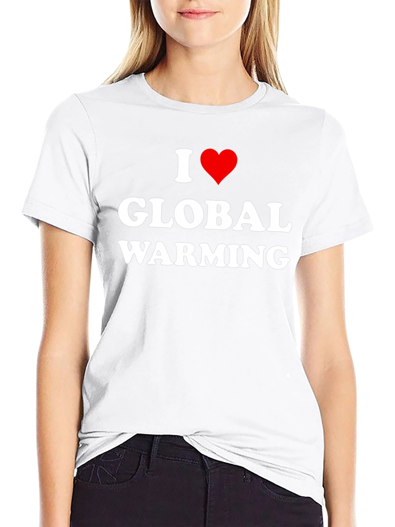 I Heart Global Warming Black T-Shirt